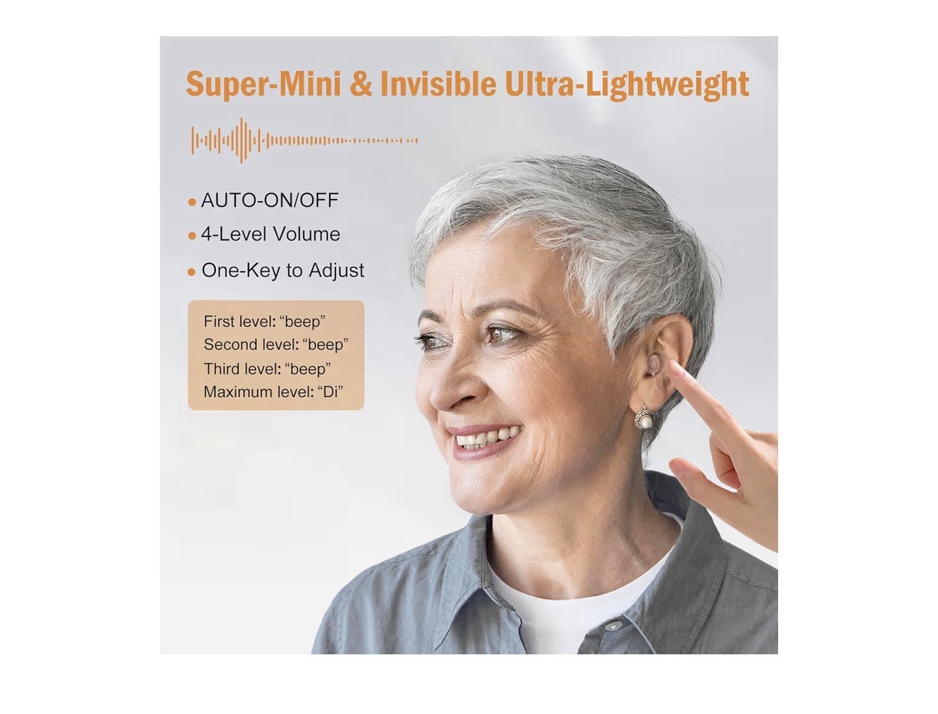 Flaygo GM -915T Rechargeable Hearing Aids for Seniors with Noise Cancelling New