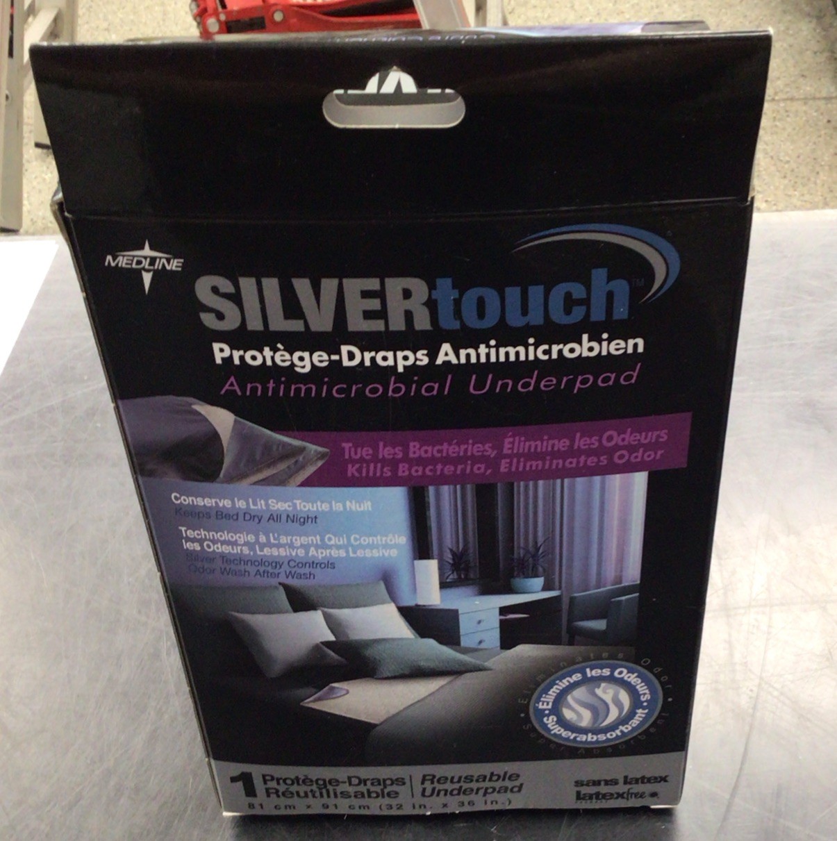 Medline Silvertouch Antimicrobial Underpad 32 in. X 36 in. *New in Box