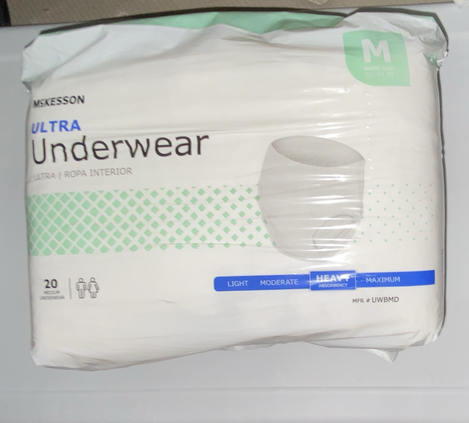 McKesson Ultra Underwear Heavy Absorbency Disposable Incontinence Pants M 20 Ct