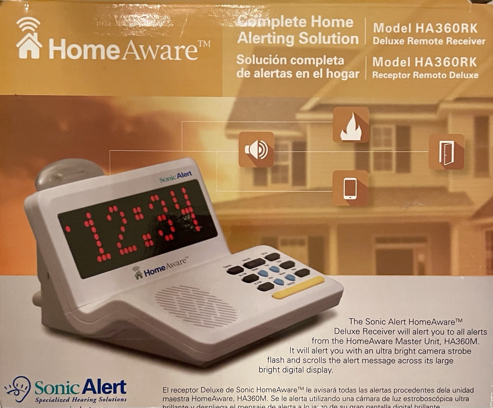Sonic Alert Home Aware Deluxe Remote Receiver Opened For Photos Home Alerting