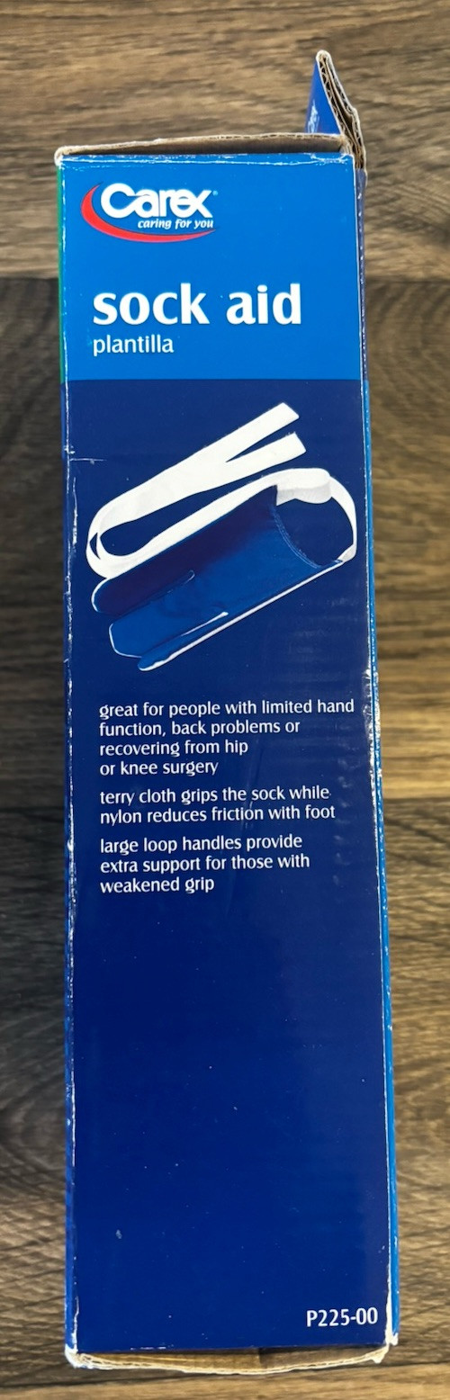 Carex Sock Aid Tool,Easily Pull on Socks without Bending, for Elderly, Disabled