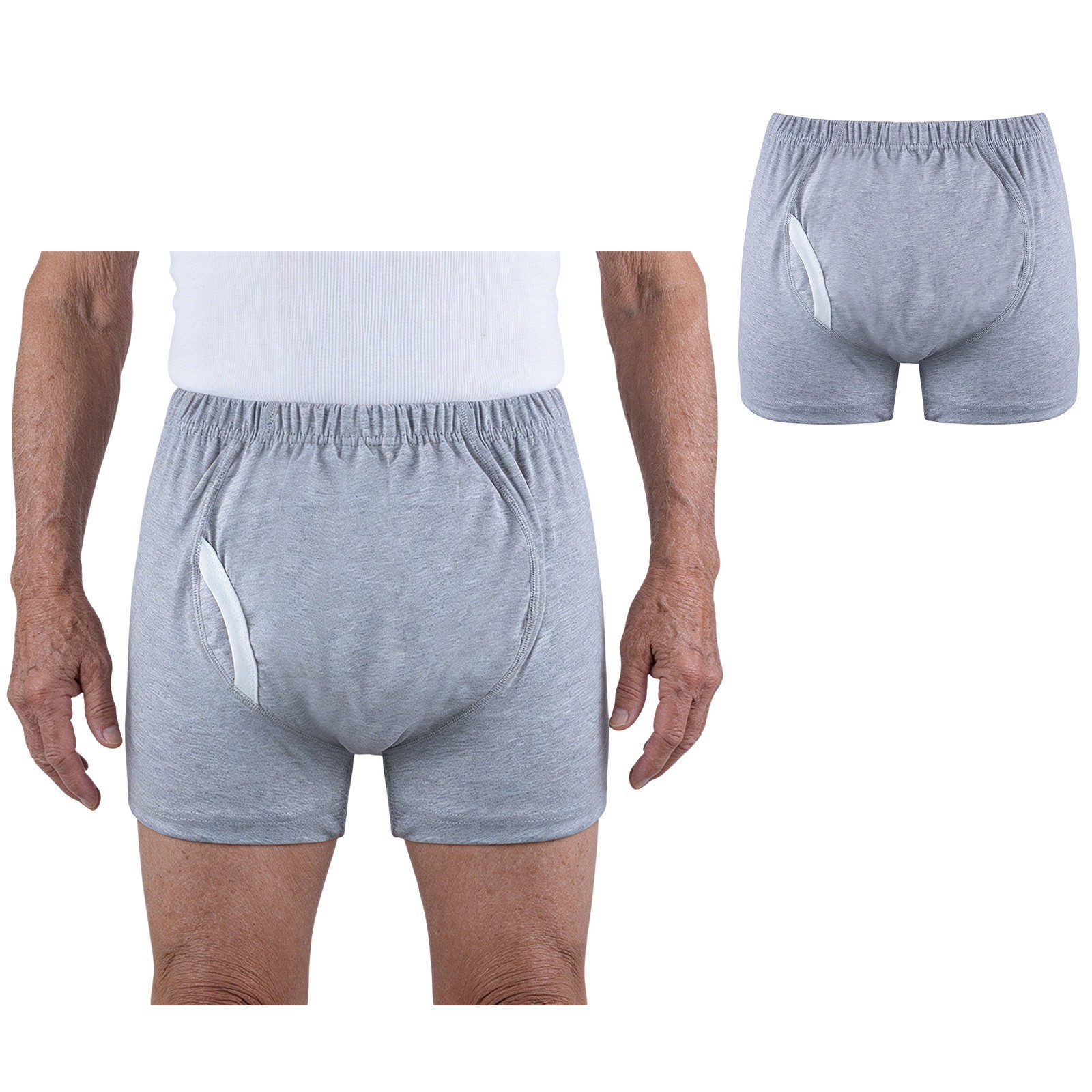 Mens Underpants Unisex Incontinence Comfortable Patients Solid Briefs Elderly