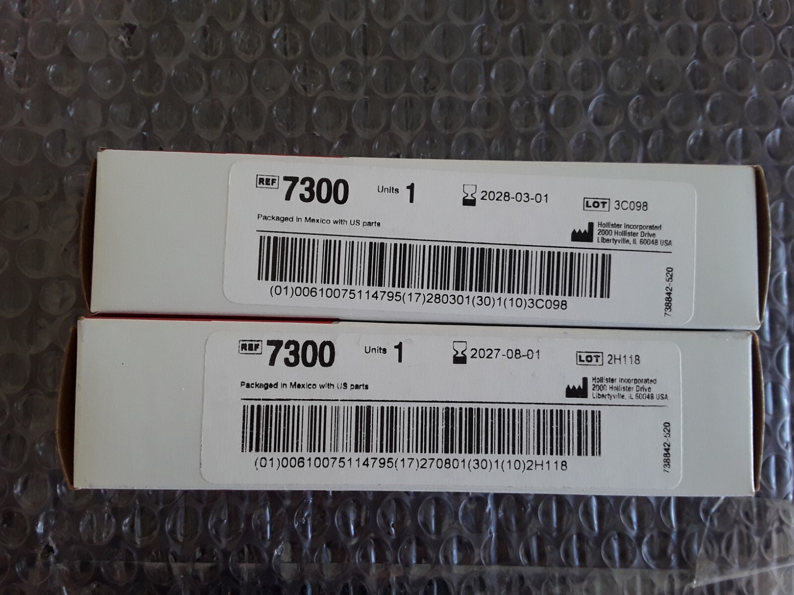 NEW! LOT OF TWO (2) Hollister 7300 Adapt Adjustable Ostomy Belts Medium 23″-43″