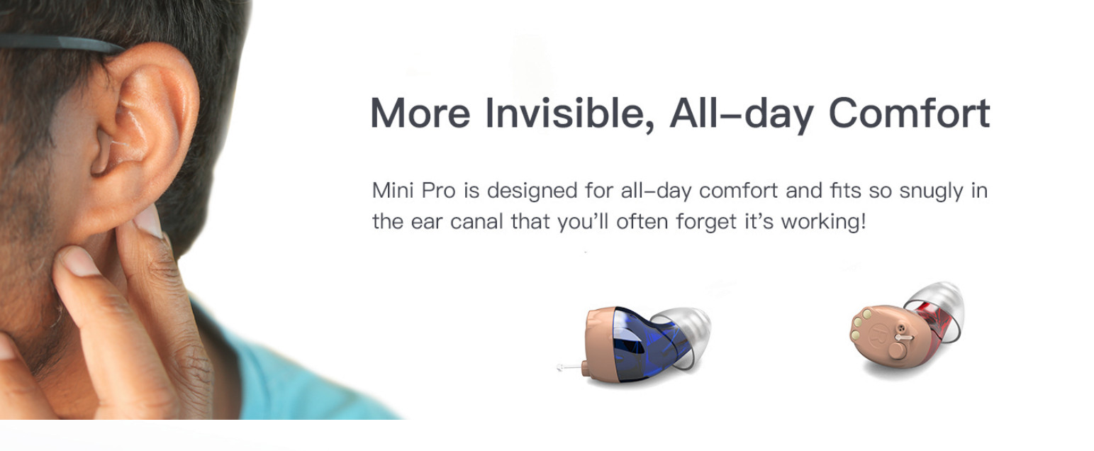 Tomore Rechargeable Hearing Aids -Noise Cancellation, Comfort Fit, Superi Sound!