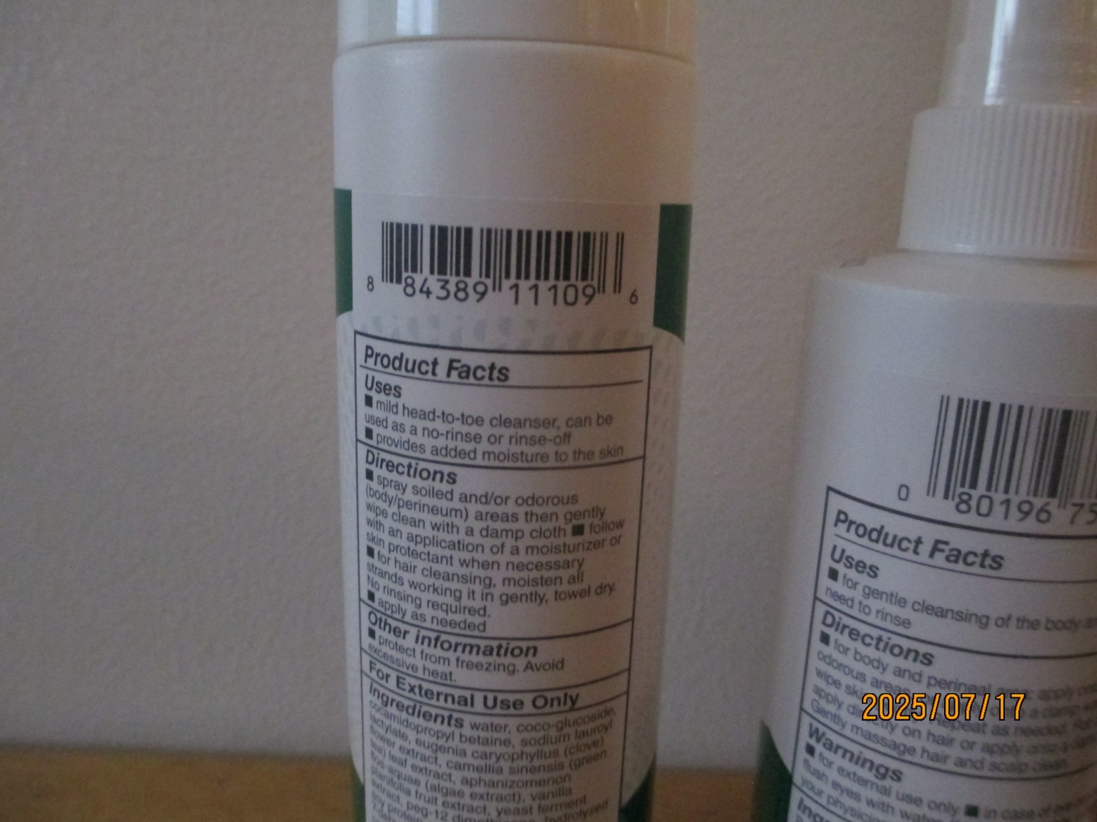 Remedy cleanse Spray & foam Cleanser plus tube zinc oxide paste /All 3 one price