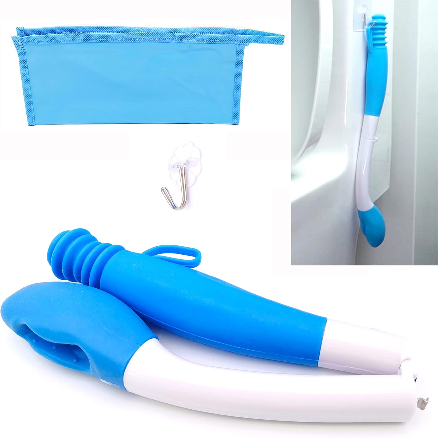 Foldable Long Reach Comfort Wiper for Toilet Paper, Toilet Tissue Aid Butt Wiper