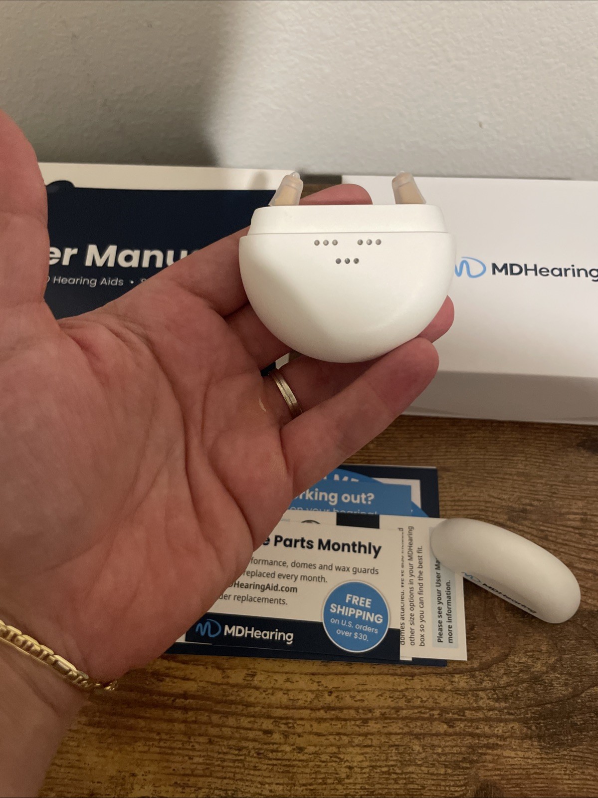 MD Hearing Aids NEO Digital Rechargeable Wireless OTC Hearing Aids – For Parts