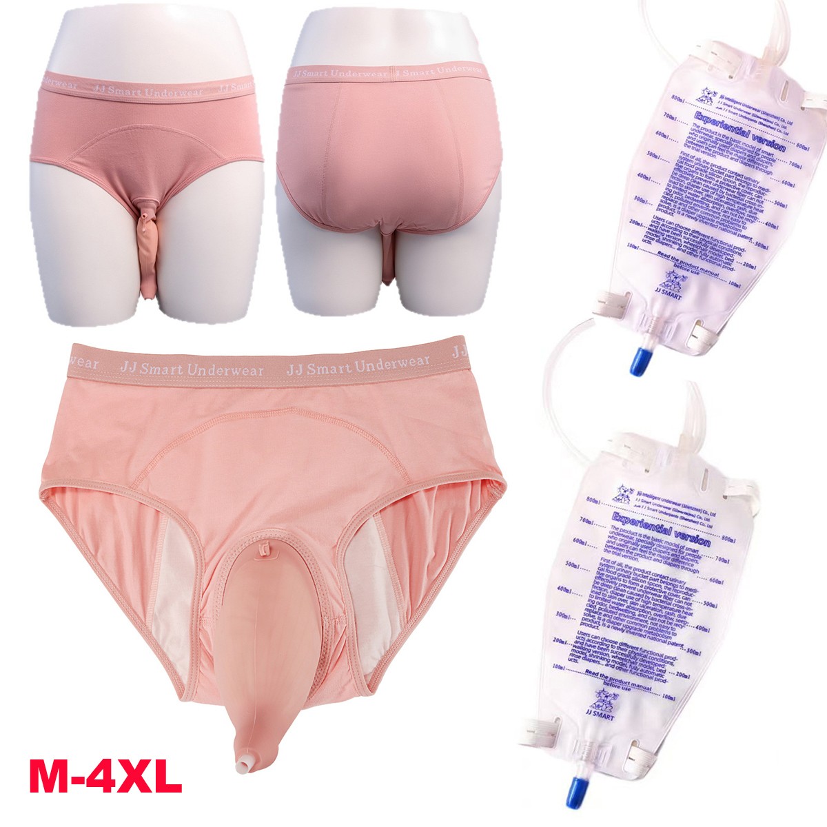 Catheter Leg Bag Underwear for Women, Urine Bag Holder Catheter with 2*800ml Bag