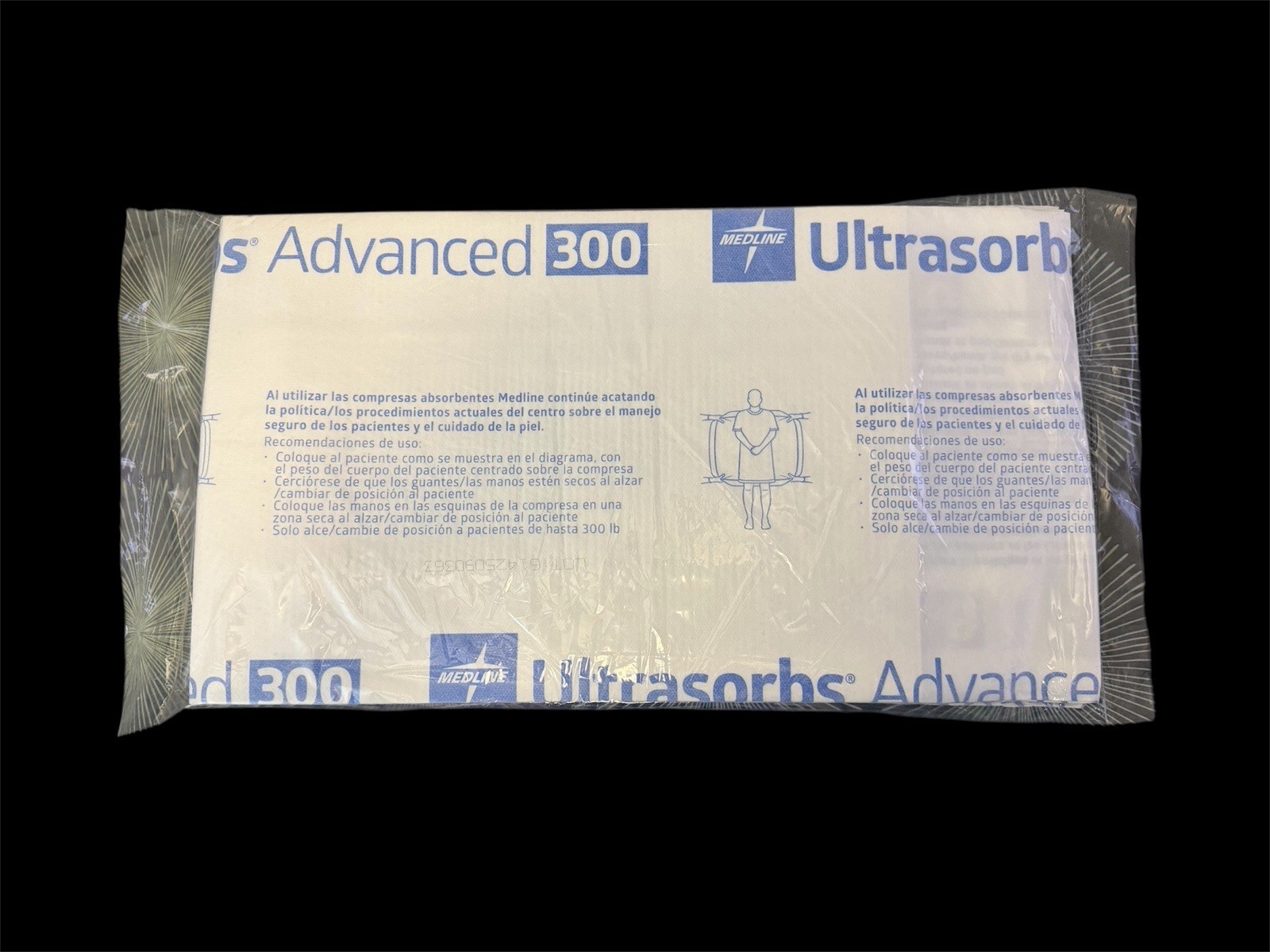 Lot of 5 Medline Ultrasorbs Advanced 300 Disposable Underpads – 300 lb Capacity
