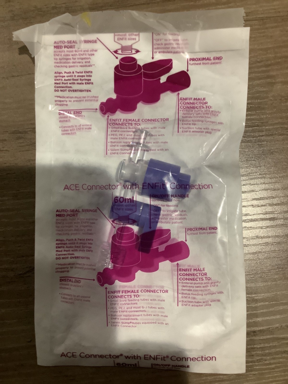 Dale ACE Connector with ENFit Connection qty 1