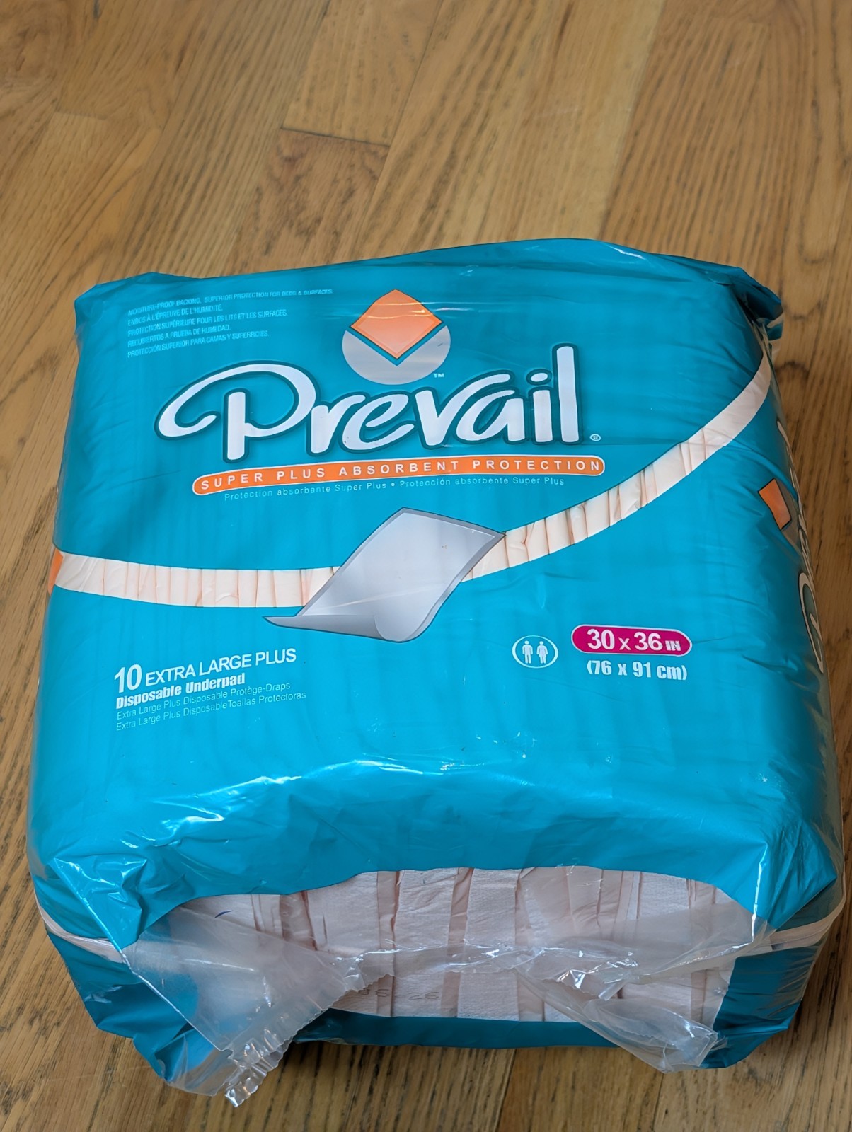 Prevail Total Care Underpads Heavy Absorbency 30 X 36″ 10 ct