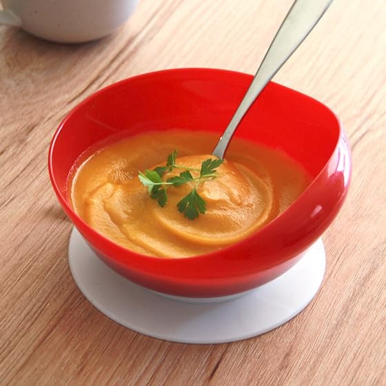“Spill Proof Scoop Bowl with Suction Base for Elderly Disabled – Set of 2”