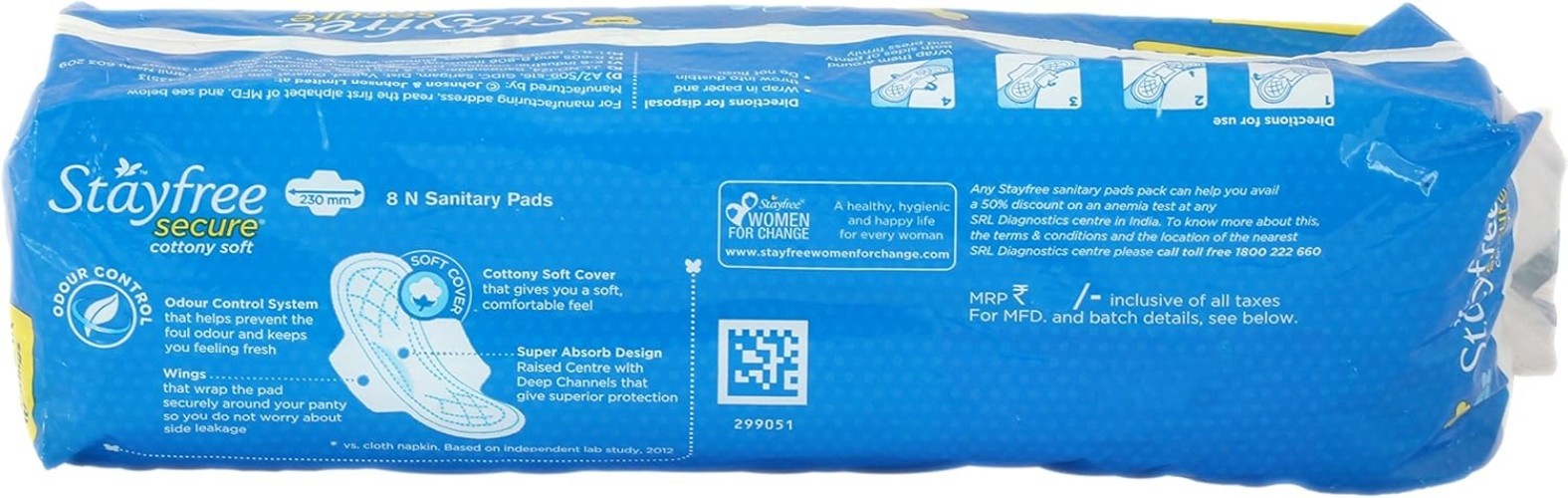 Hypoallergenic Cotton Pads with Light Absorbency – 6 Count for Sensitive Skin