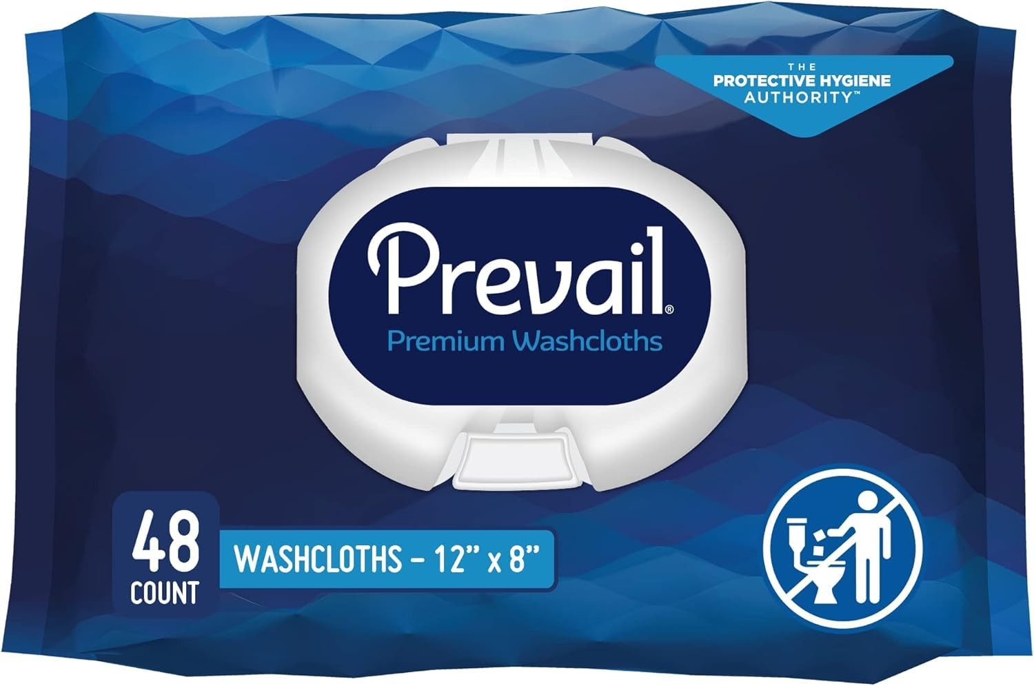 Prevail Adult Washcloths Soft Pack, 48 Count Pack