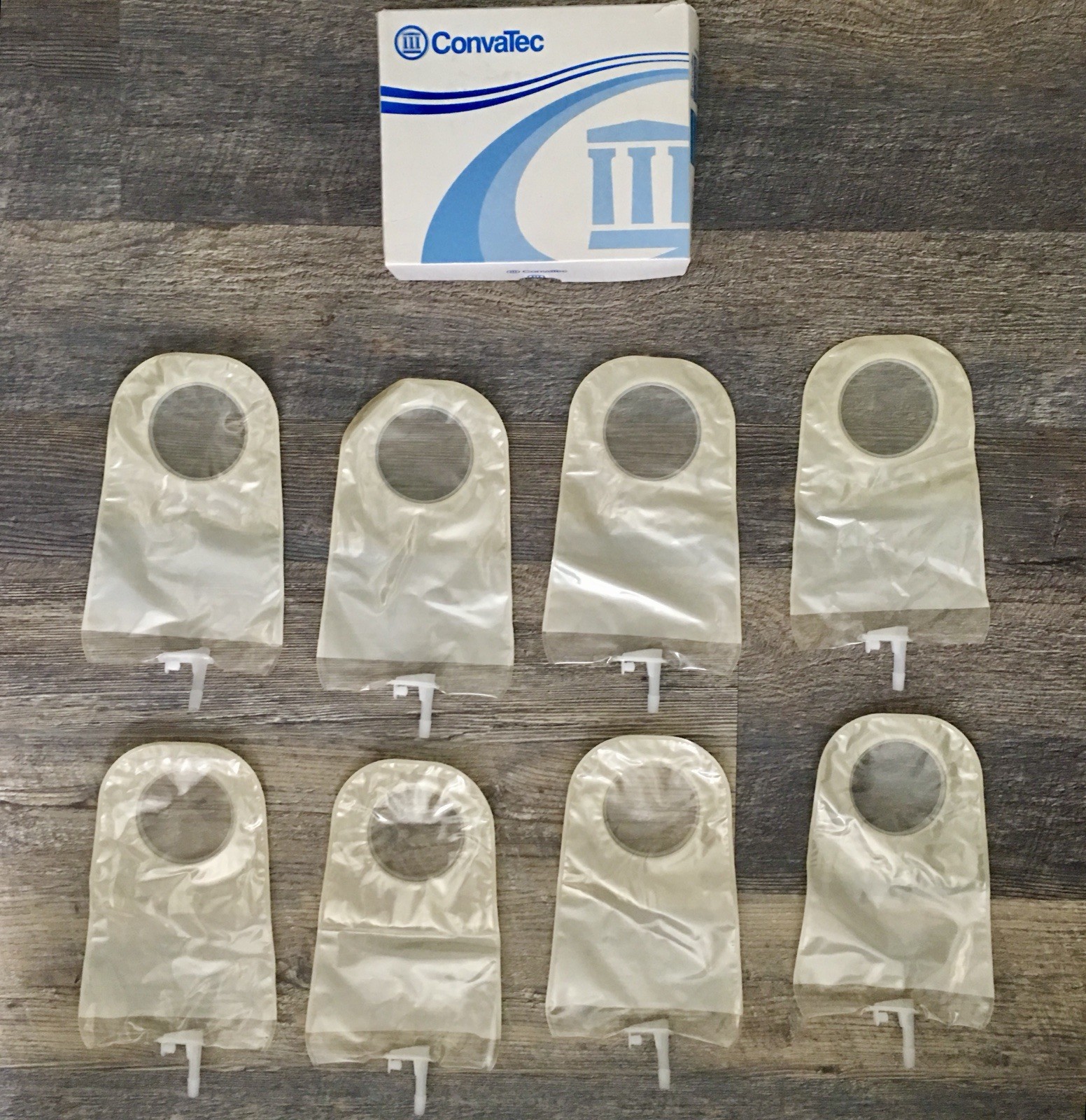CONVATEC 401537 Sur-Fit Natura Urostomy Pouch 2-3/4″ 70mm Transparent – Box of 8