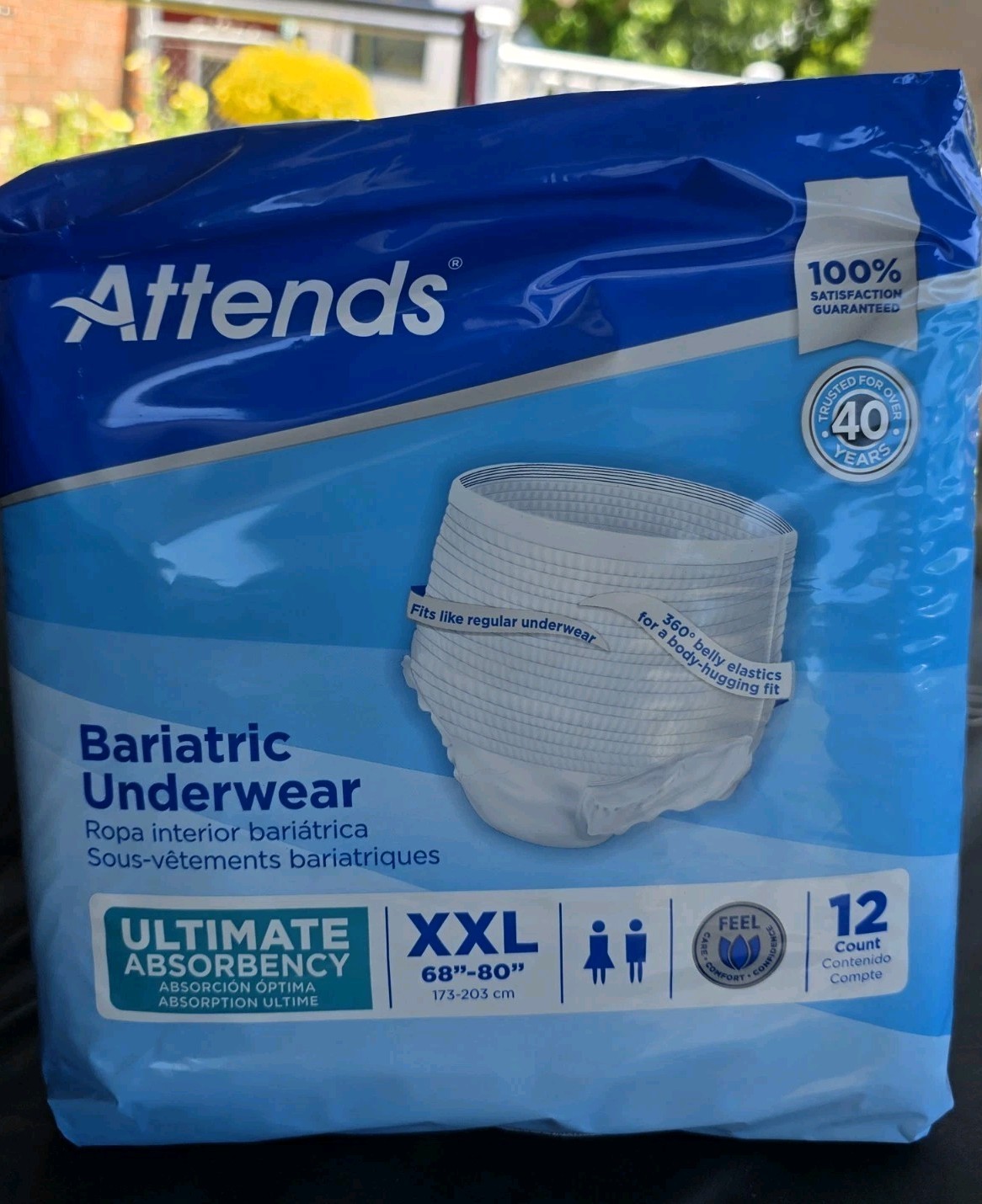 Attends Bariatric Incontinence Briefs Underwear Diapers Ultimate Absorbency 2XL
