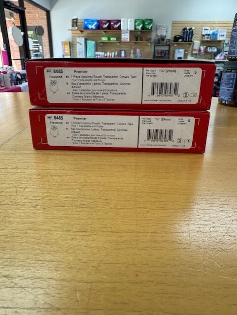 2 boxes of Hollister 8485 1 piece Convex Urostomy Pouch 1 1/8″ (29mm) 5 per box