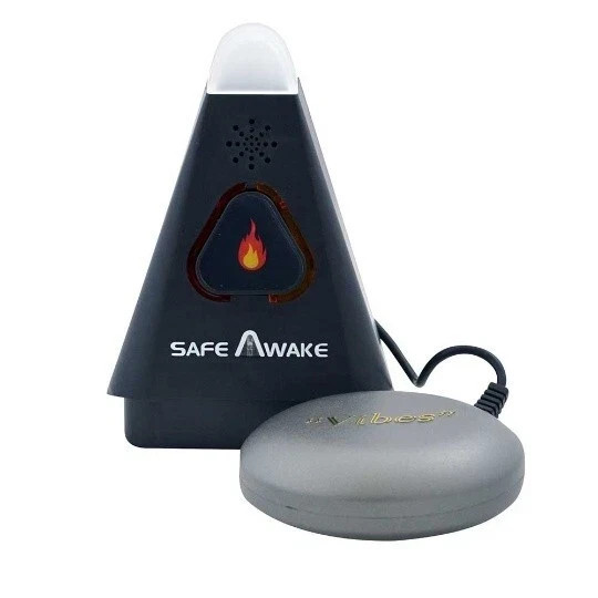 SafeAwake Fire Alarm Aid with Bed Shaker Life Saving Device for Hearing Impaired