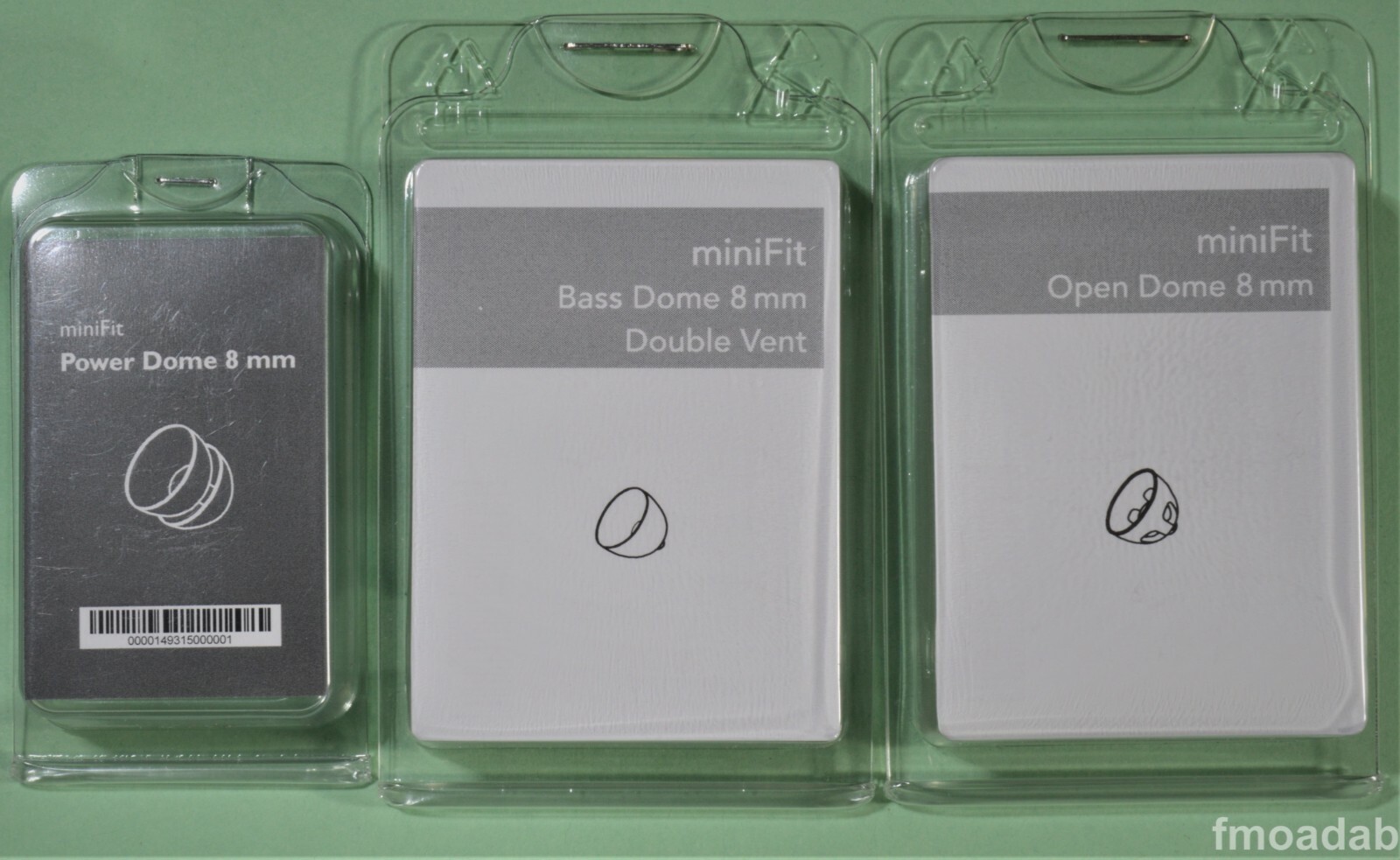 OTICON/BERNAFON 8 MM MINIFIT OPEN/DOUBLE VENT/POWER DOMES FOR RIC HEARING AIDS