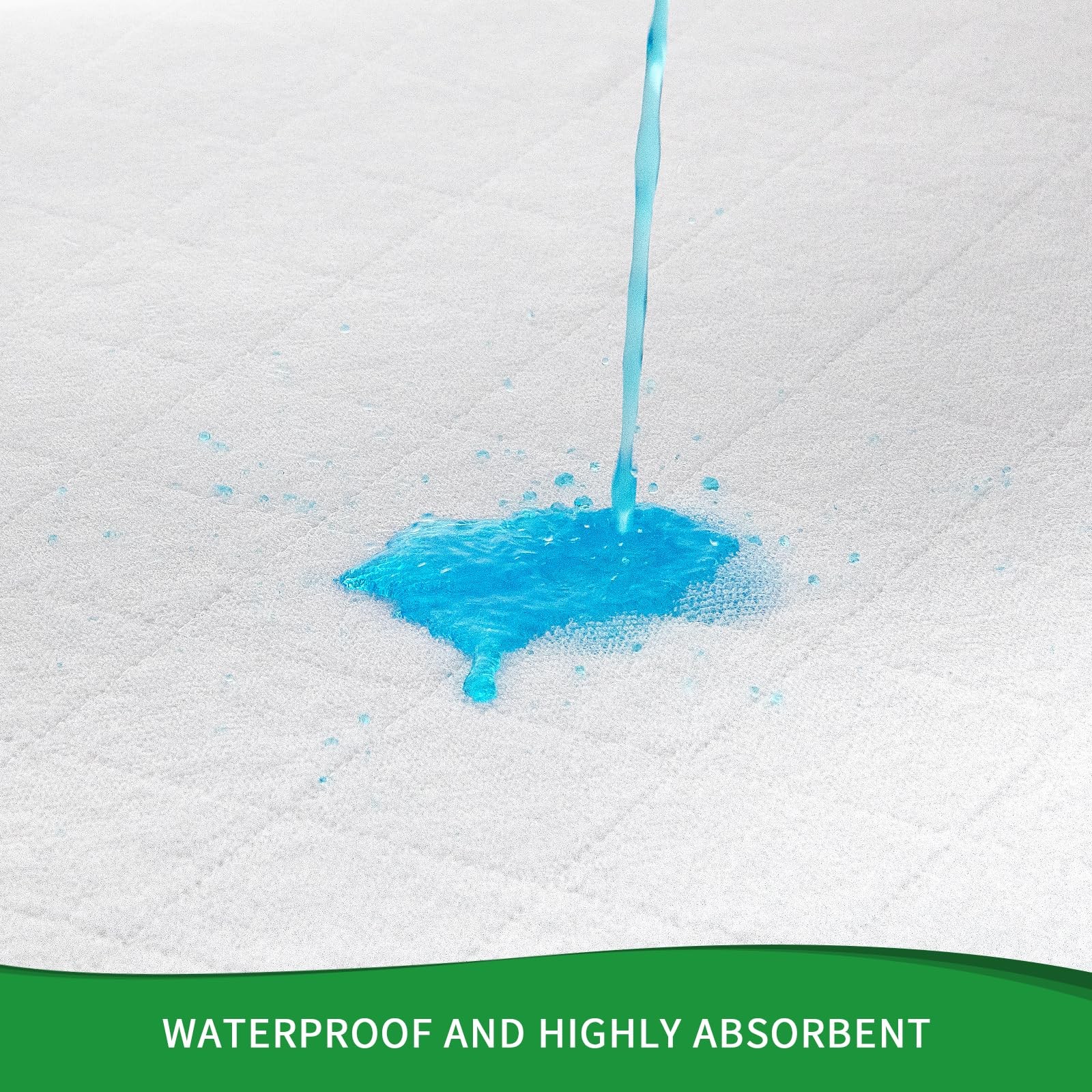 Twin34″x36″ Incontinence Bed Pads Waterproof Reusable Mattress Underpads