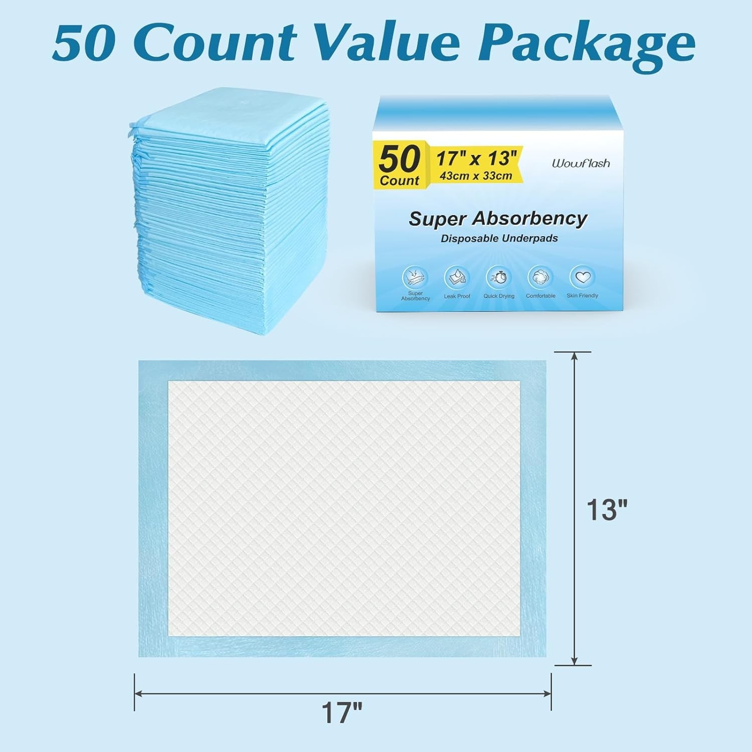 Super Absorbency Disposable Diaper Pads for Baby, Puppy and Adults, Disposabl…
