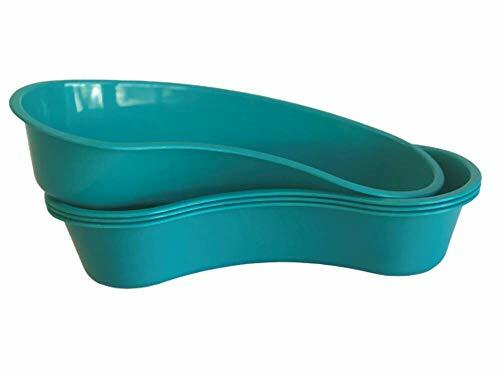Comfort Axis 700 cc Kidney Shaped Turquoise Emesis Basin Graduations Pack of 4