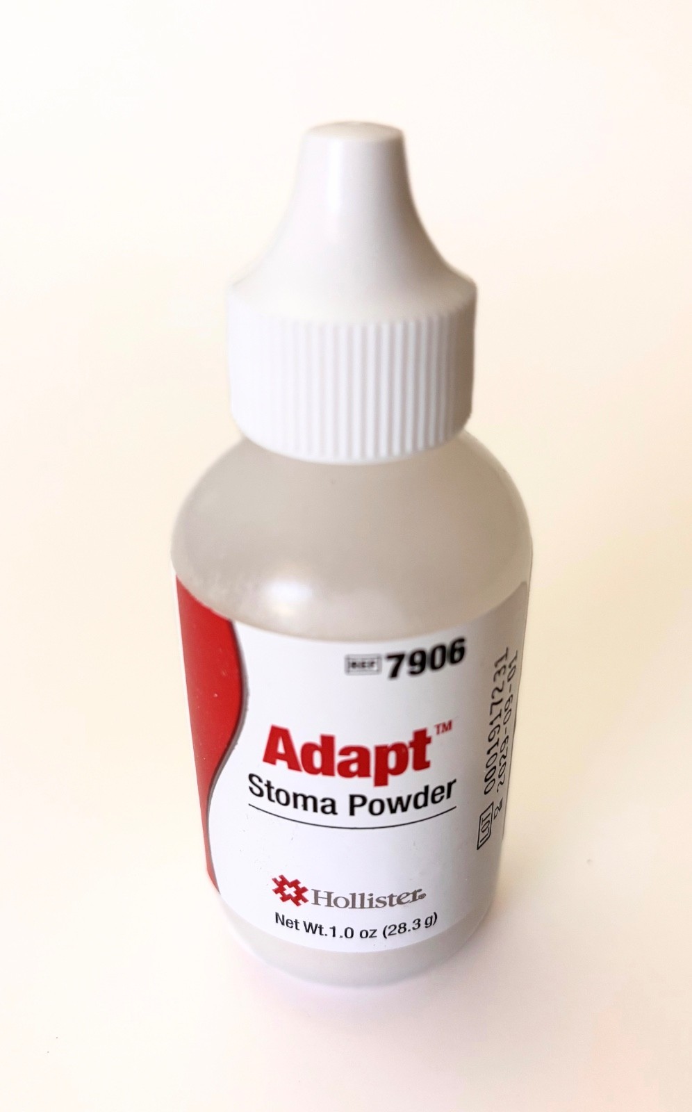 New Hollister 7906 1oz Puff Bottle Adapt Ostomy Stoma Powder Expires Sept. 2029