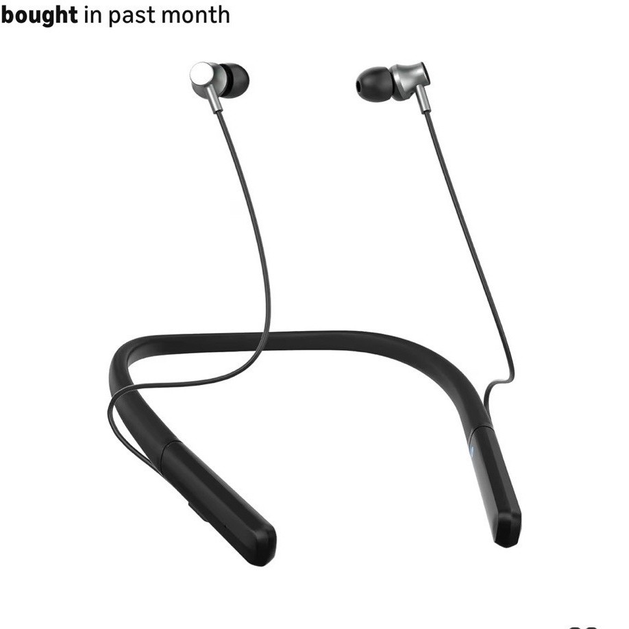 ADCDAC Bluetooth Rechargeable Hearing Amplifier Neckband ITE Both Ears Black