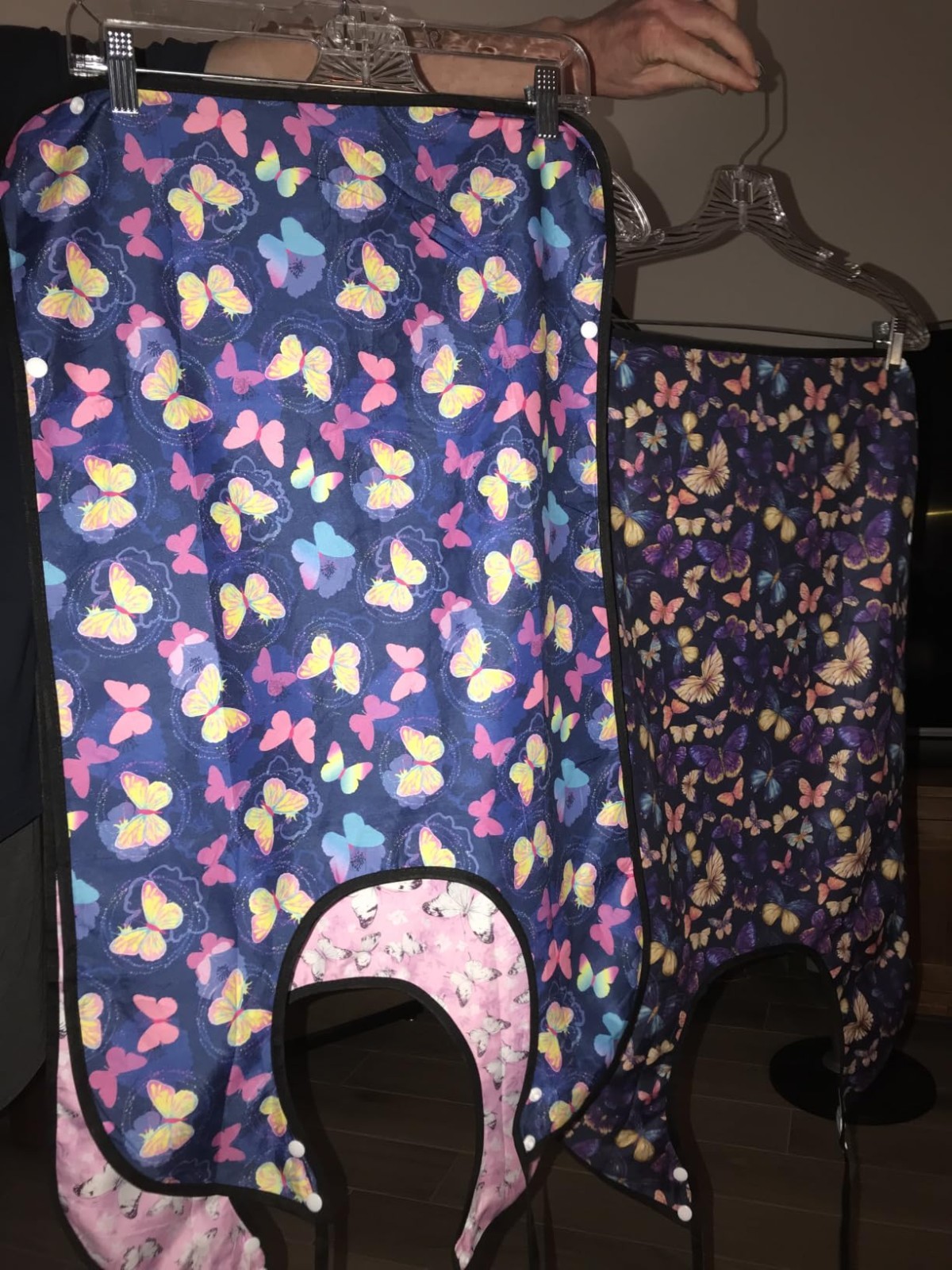 Adult Bibs, 3 Pcs Washable Clothing Protector with Crumb Catcher for Eating, …