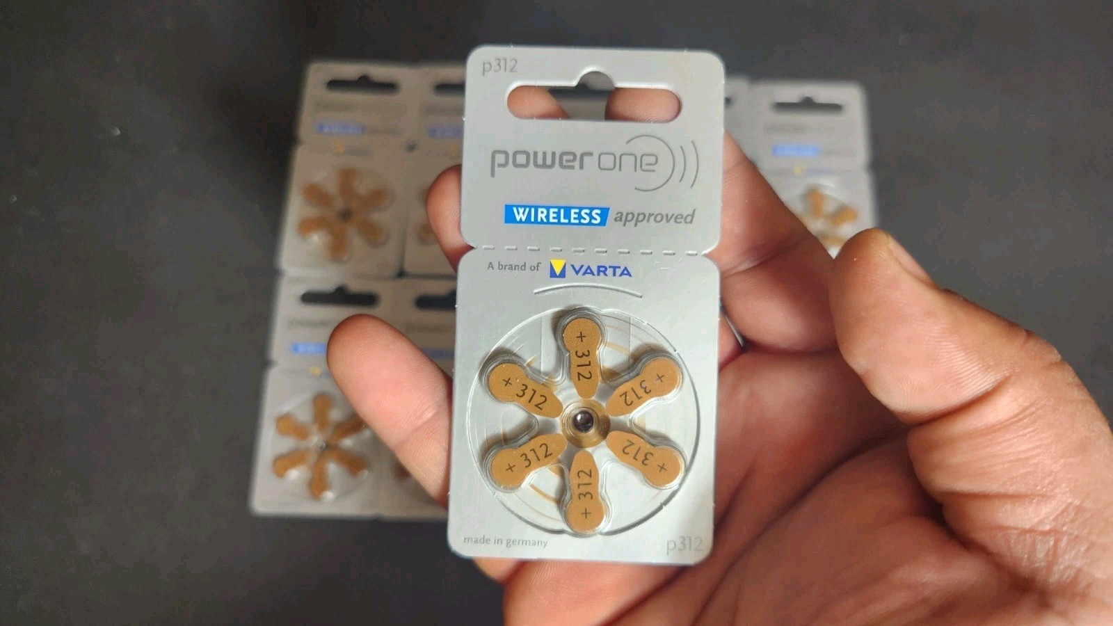 Power One (Pack Of 60) Size 312 Hearing Aid Batteries 1.45V Exp 2028 October