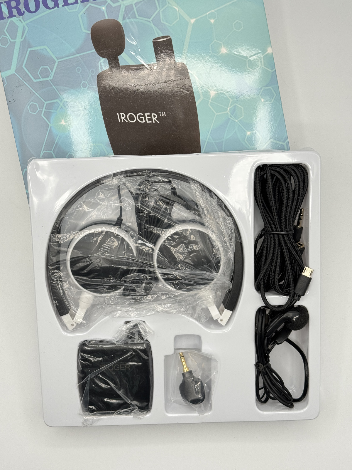Personal Hearing Amplifier Device W/ Headphone Microphone, Not Working