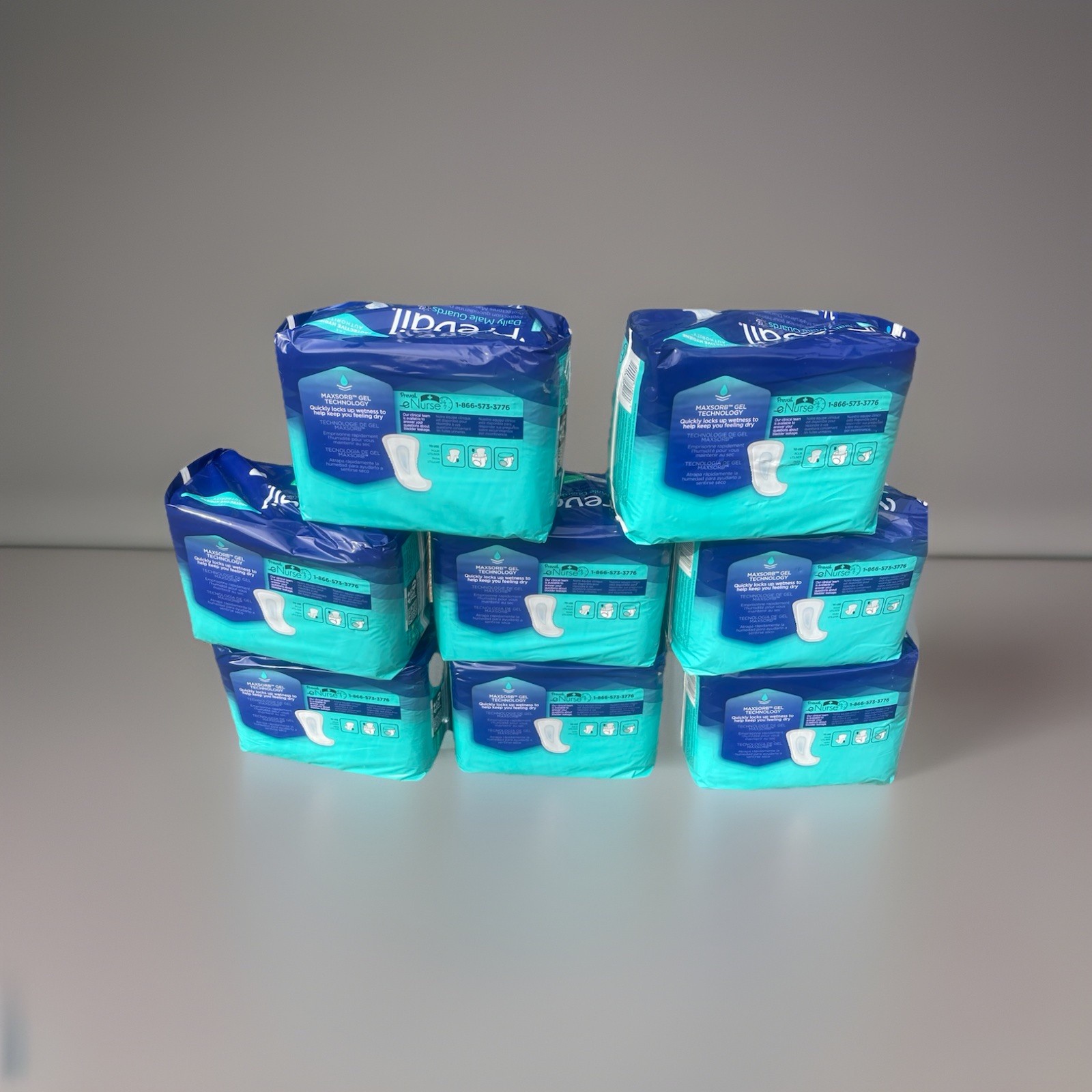 Lot 8 Packs Prevail Daily Male Guards Pads 14 Count Each 112 Total