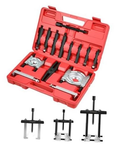 14Pcs Bearing Separator Puller Set, Bearings Splitters Puller Tool | Heavy Red