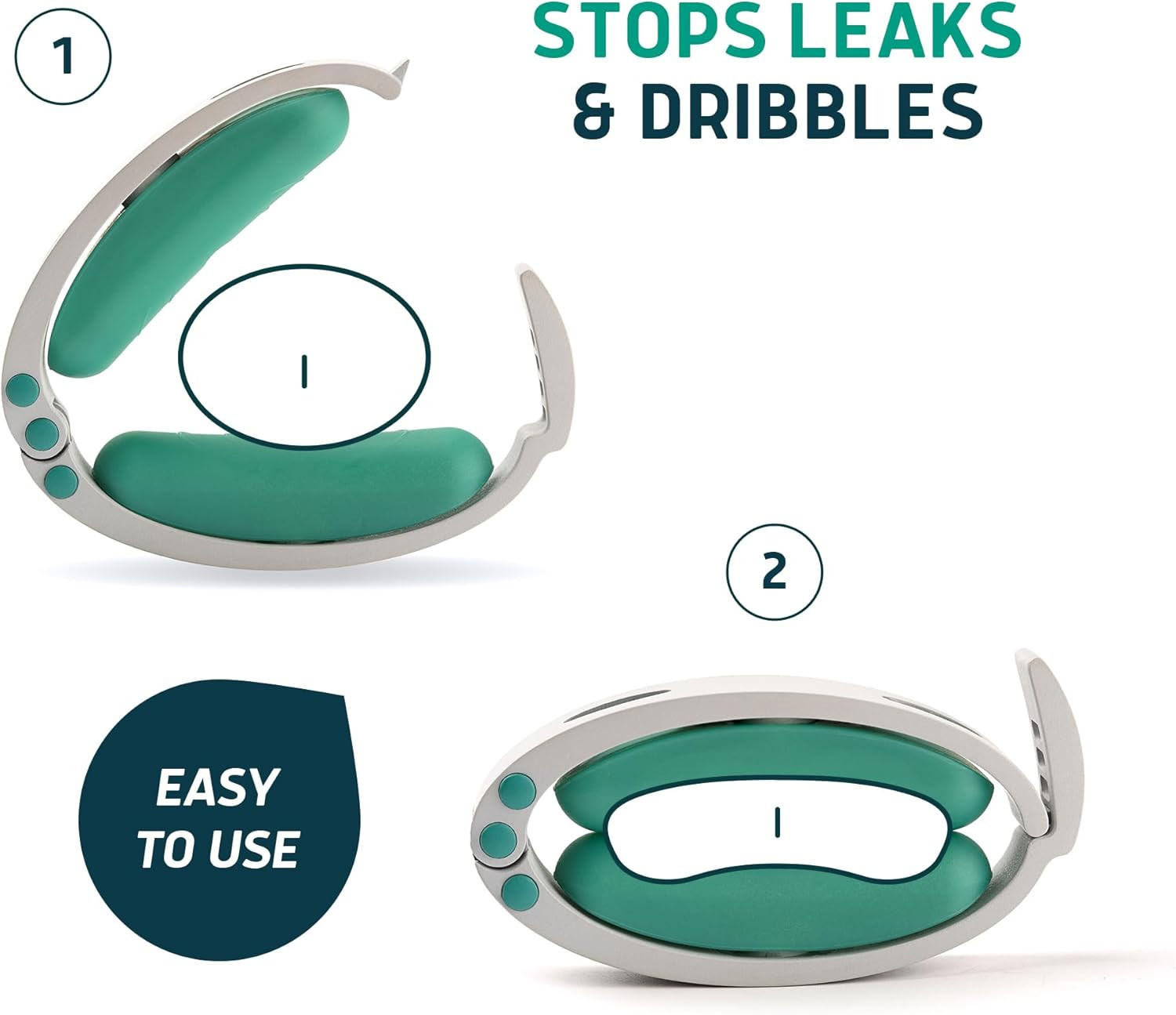 Confidence Clamp – the Original Incontinence Clamp for Men with 3 Removable Top