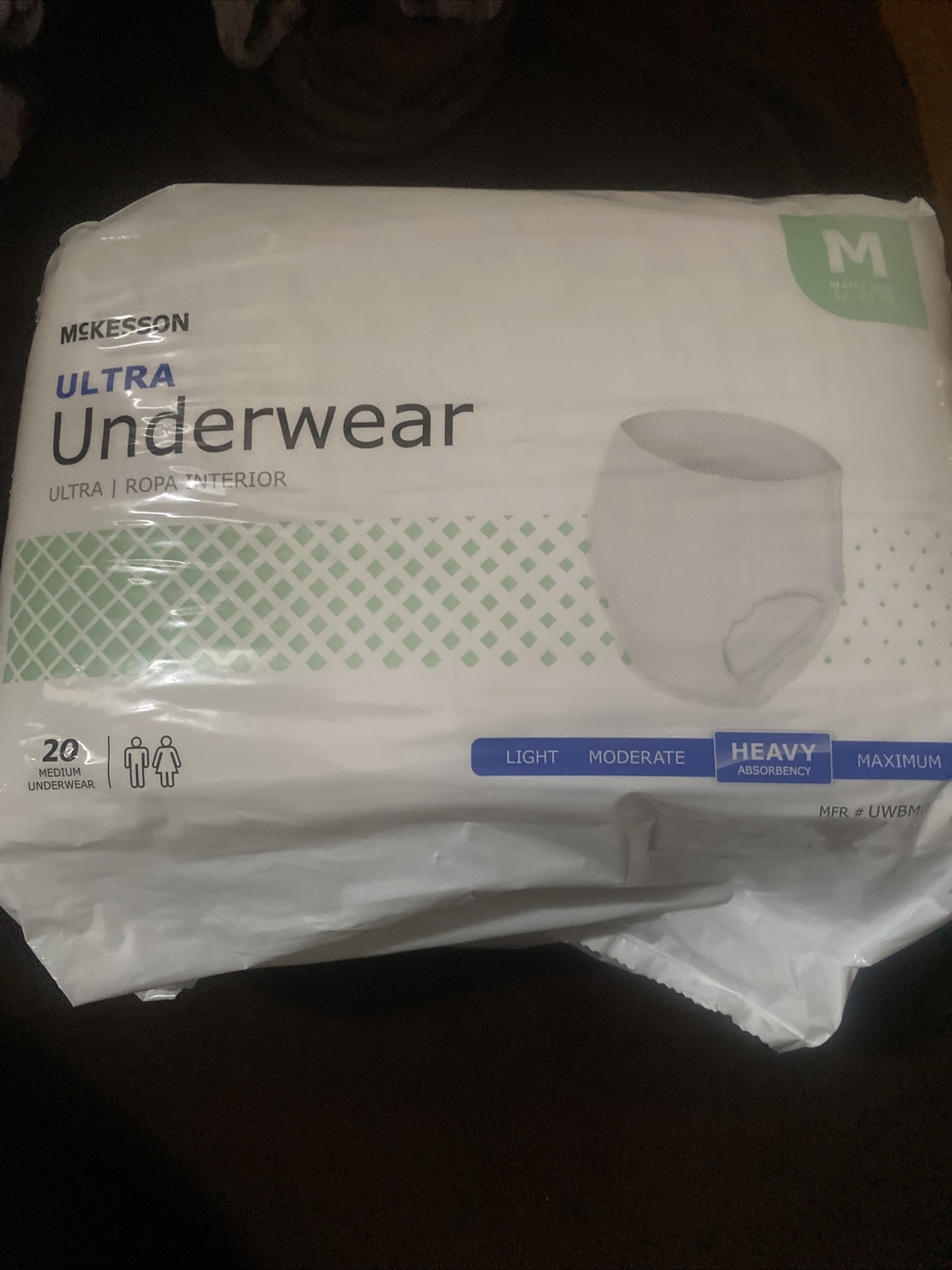 McKesson Adult Disposable Pull On Up Underwear Diapers M Heavy Absorbency 20 Ct