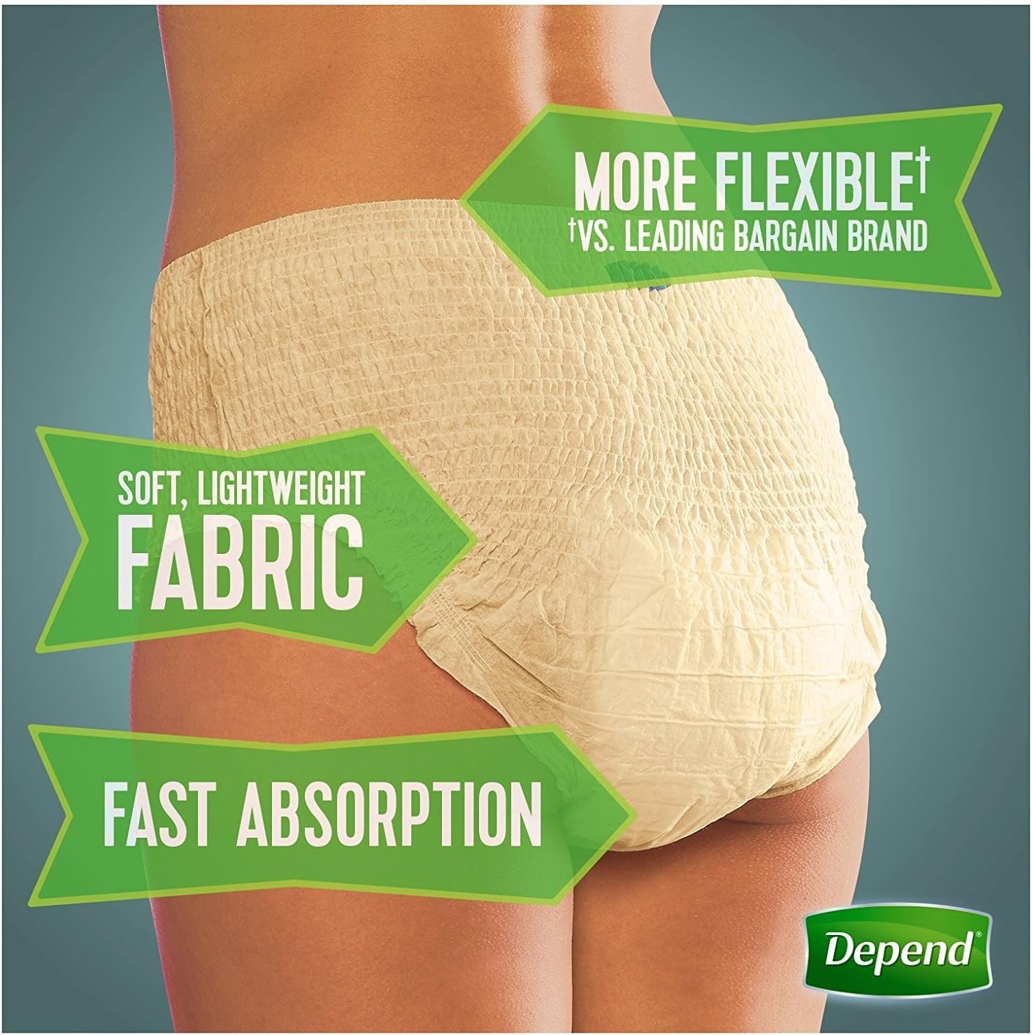 Depend Fit-Flex Women’s Maximum Incontinence Underwear XL – 48 COUNT