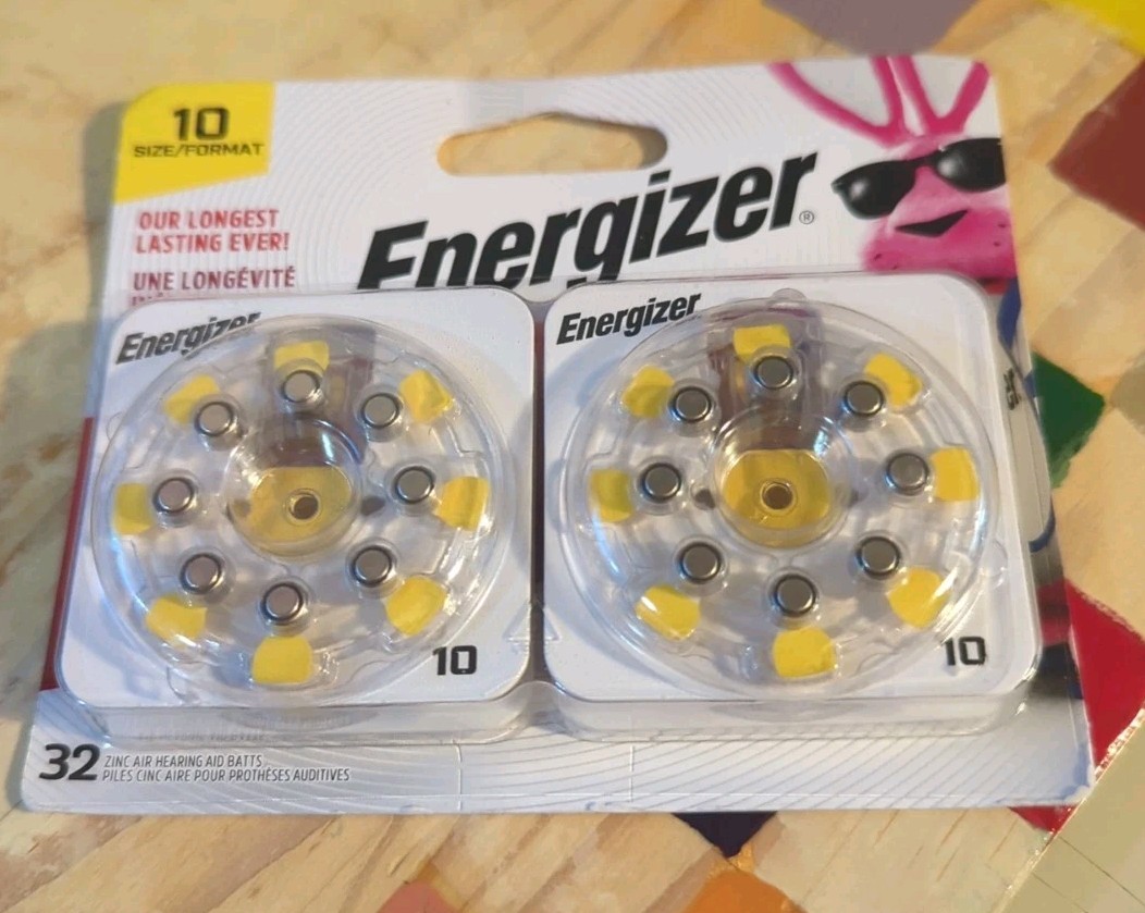 Energizer Hearing Aid Batteries Size 10 32 Pack