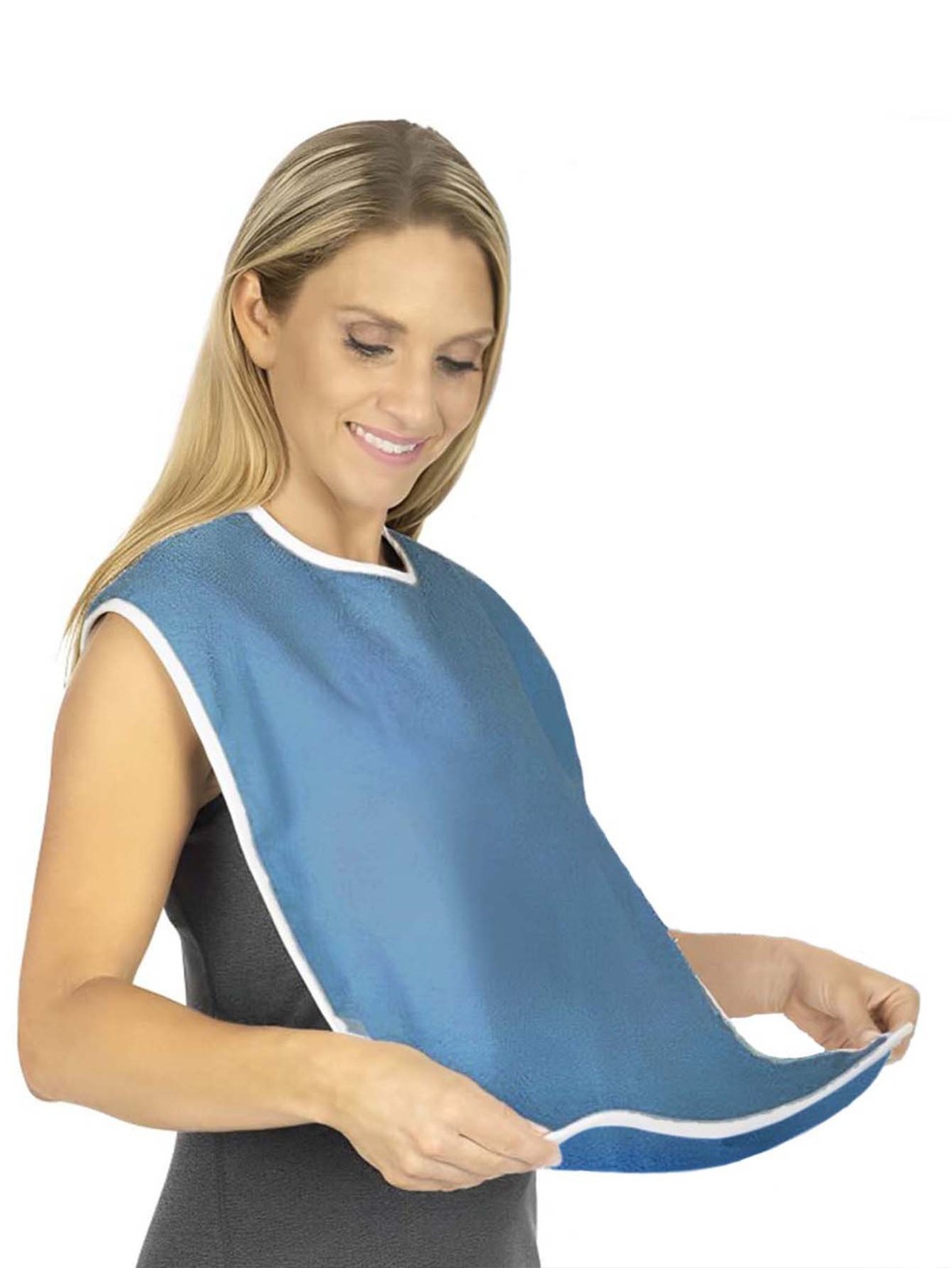 5PCS Adult Bibs for Eating Women/Men Bib-Washable Reusable Antifouling US