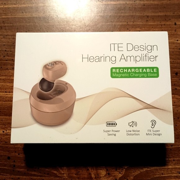 HEARING AMPLIFIER – In-Ear Aid Device ITE Sound Volume Ears Rechargeable