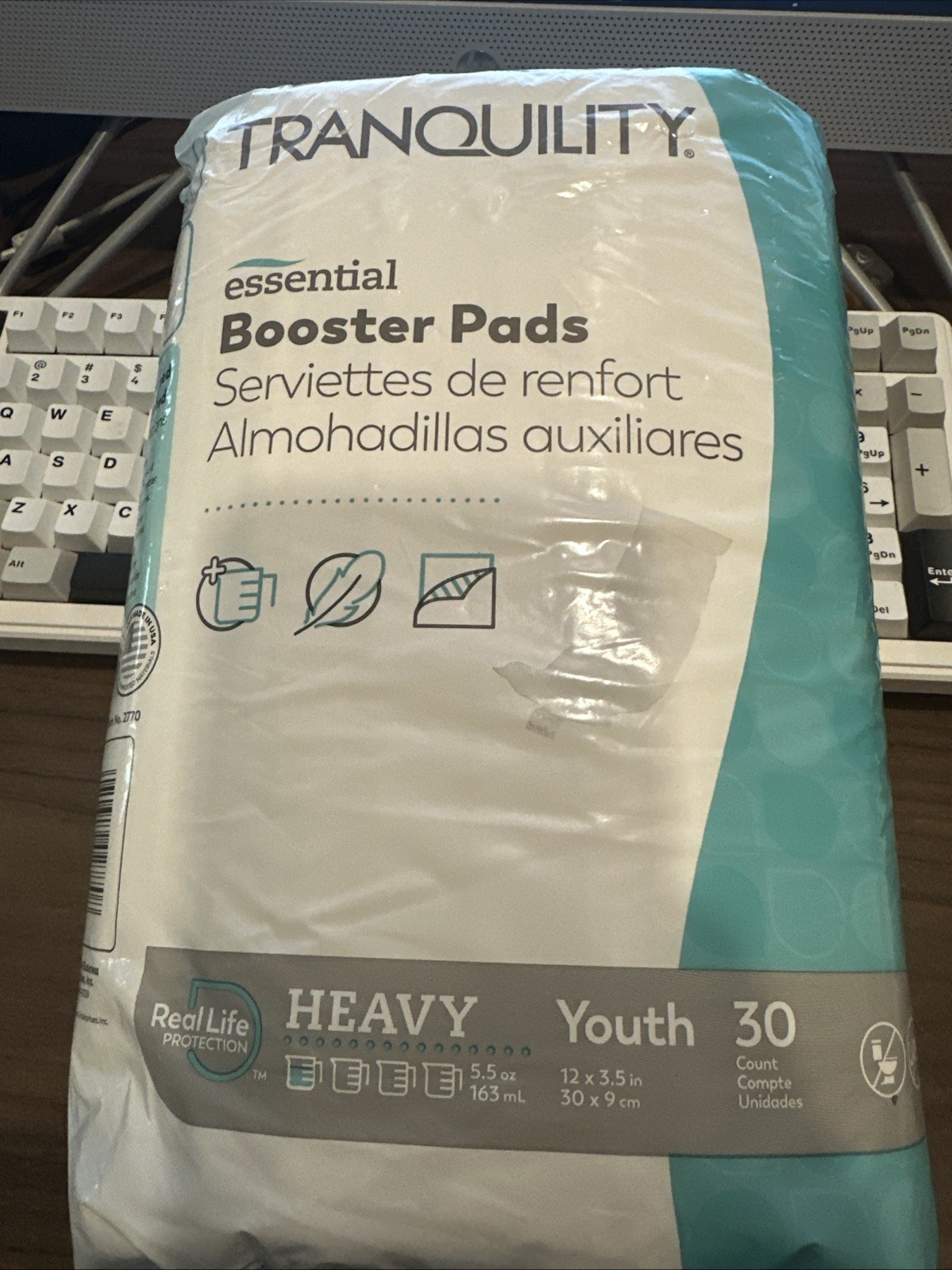 30 COUNT, Booster Pad Tranquility Essential 12×3.5 Heavy, BRAND NEW