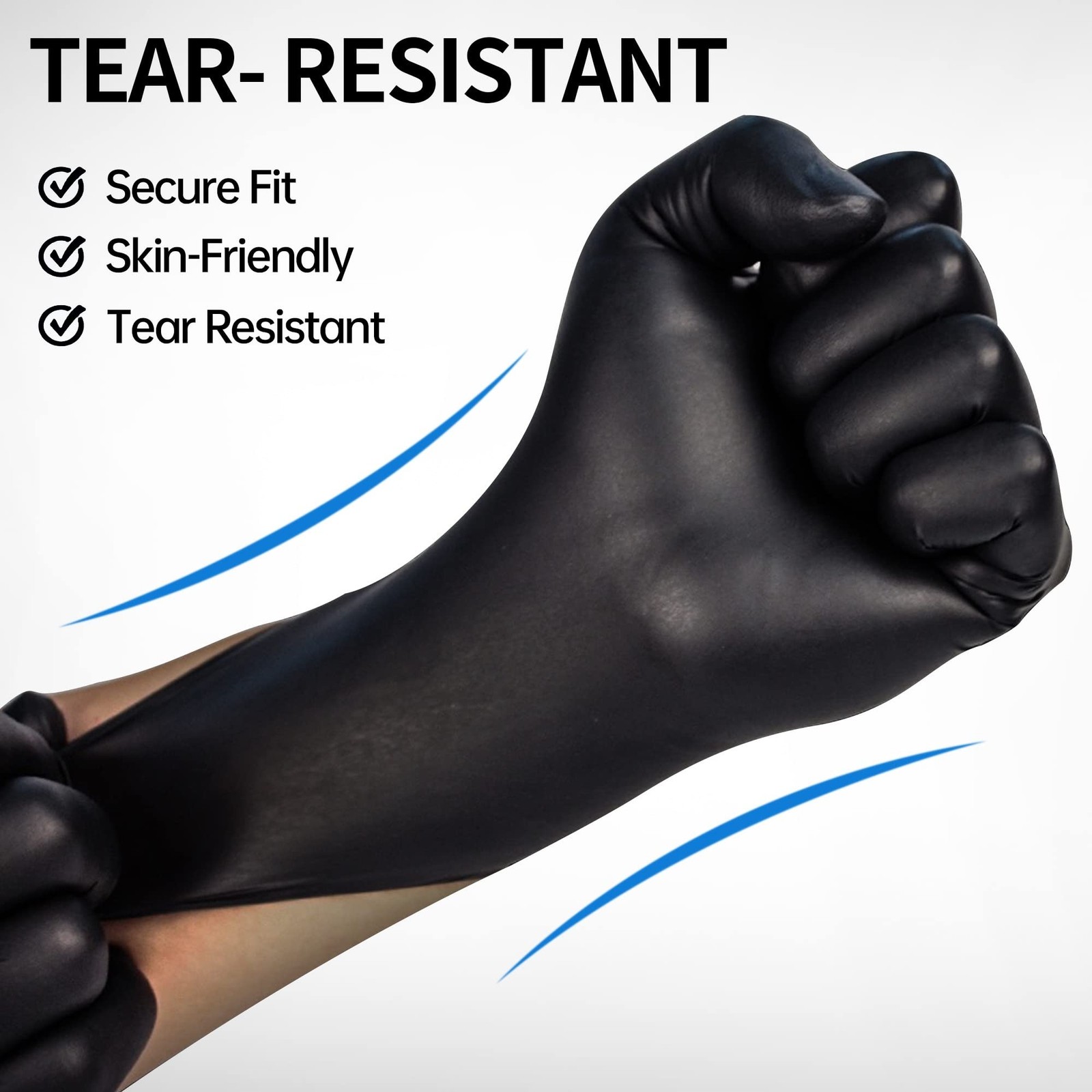 Medical Black Nitrile Exam Gloves – Latex-Free & Powder-Free – NGPF 1046 (Cas…