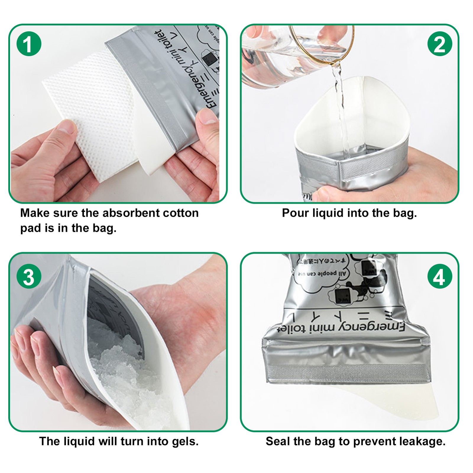 Disposable Urine Bag Portable 700ML Travel Pee Bag For Outdoor Travel Emerg RVAM