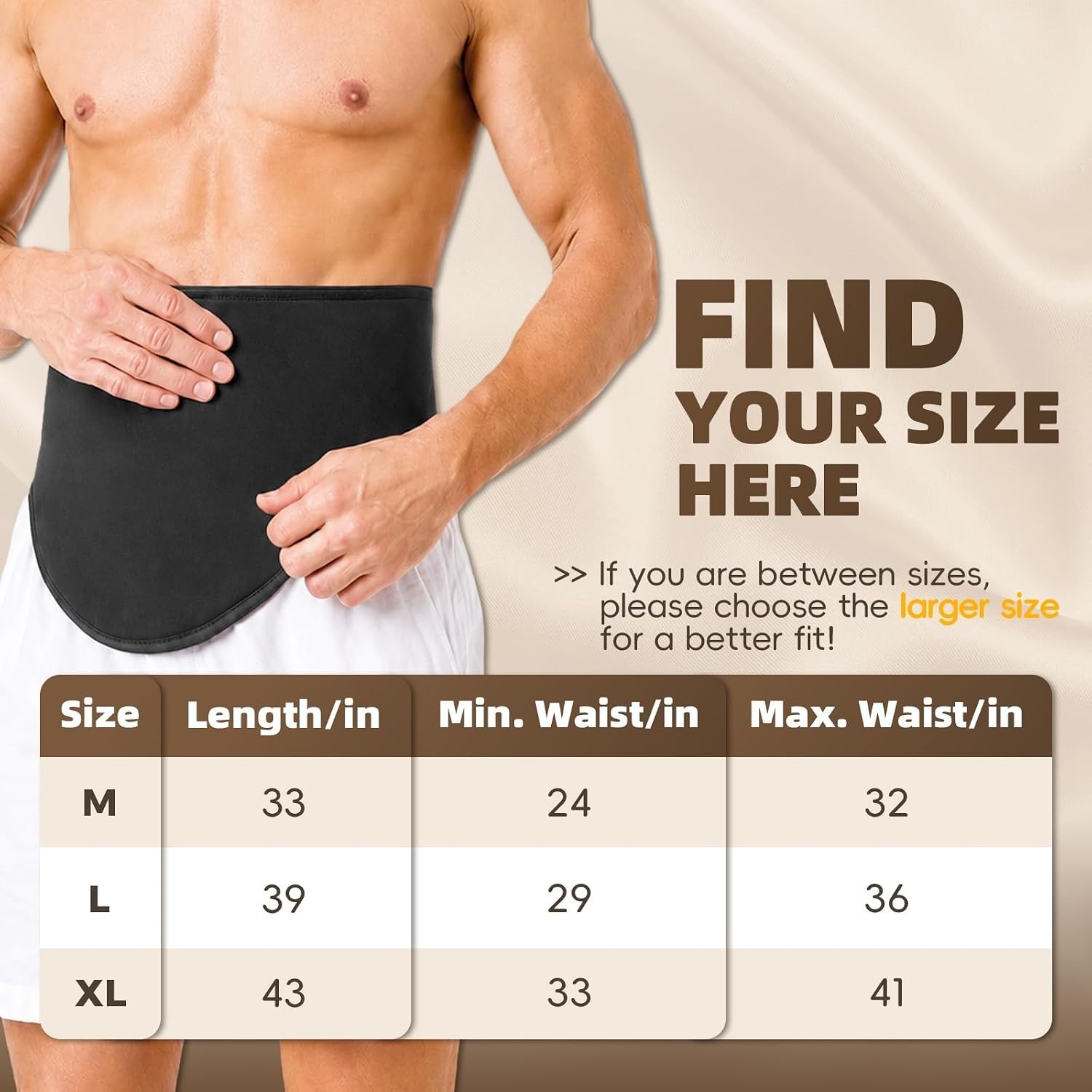 Ostomy Belt for Men & Women Ostomy Bag Cover Support Wrap with Zipper LARGE