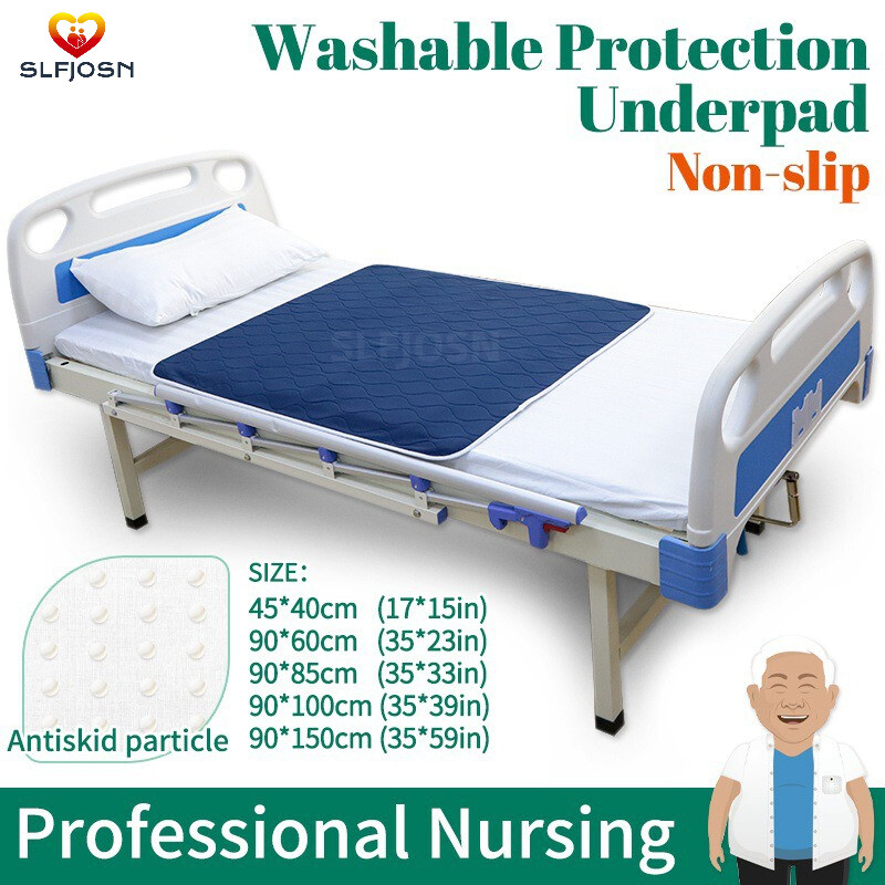 ​Ultra Soft 5-Layer Washable Reusable Incontinence Waterproof Bed Pads Non-slip