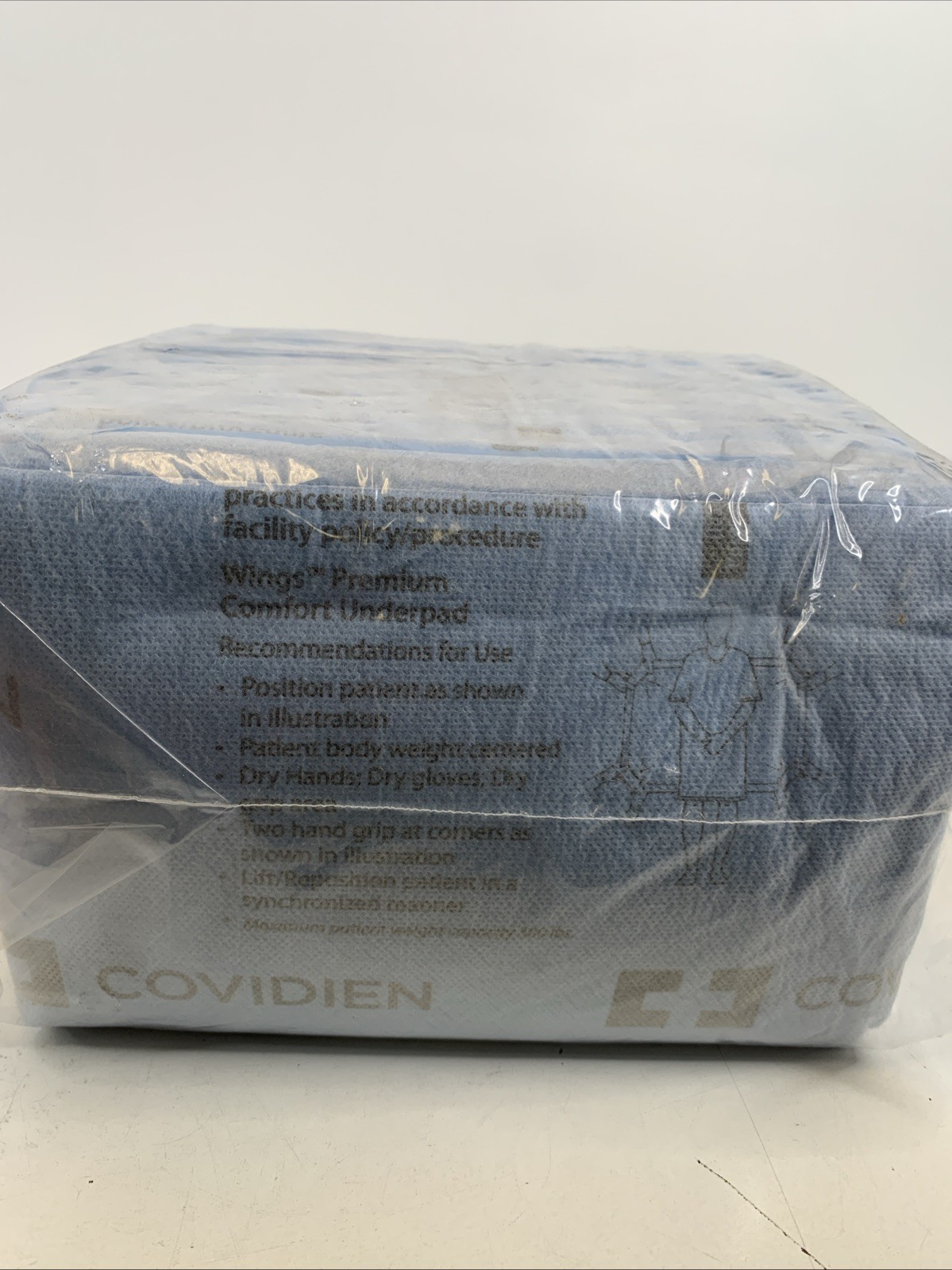 Covidien Wing Premium Comfort Underpad Capacity 300pounds 10 Count. New