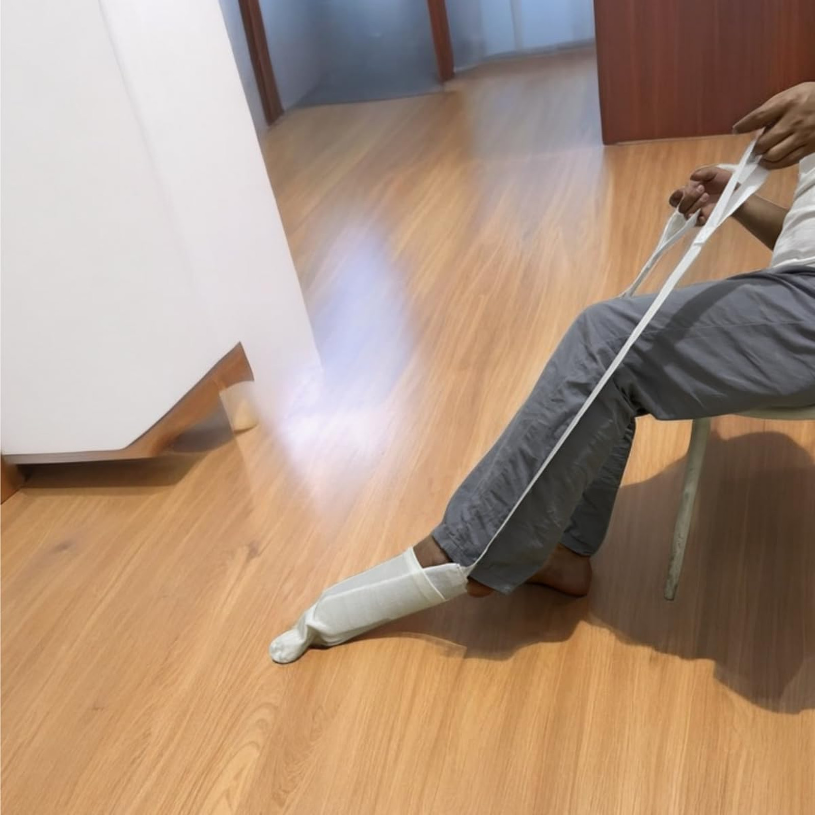 Sock Aid Device for Seniors, Assistive Sock Helper for Easy On Off, No Bending