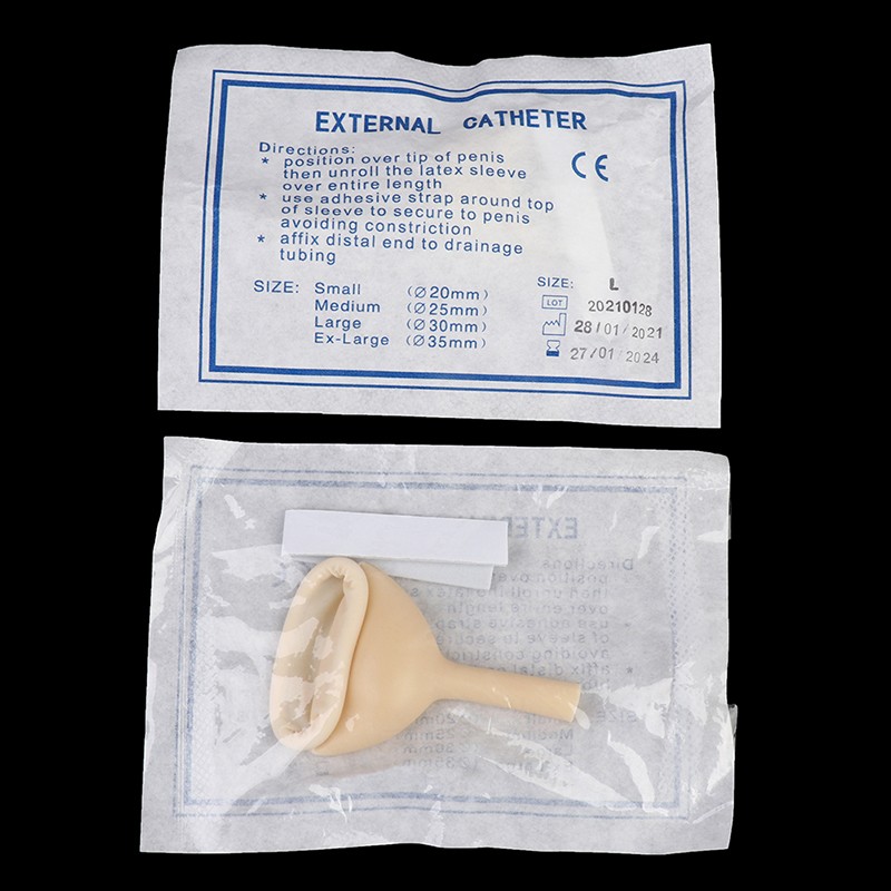Male External Medical Sterilized latex urine collector elderly N8