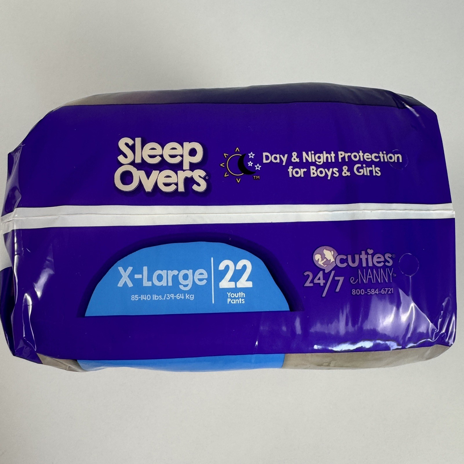 Sleep Overs Youth Underwear X-Large 85-140 lbs 4 Packs 22 Ct -88 Total Garments