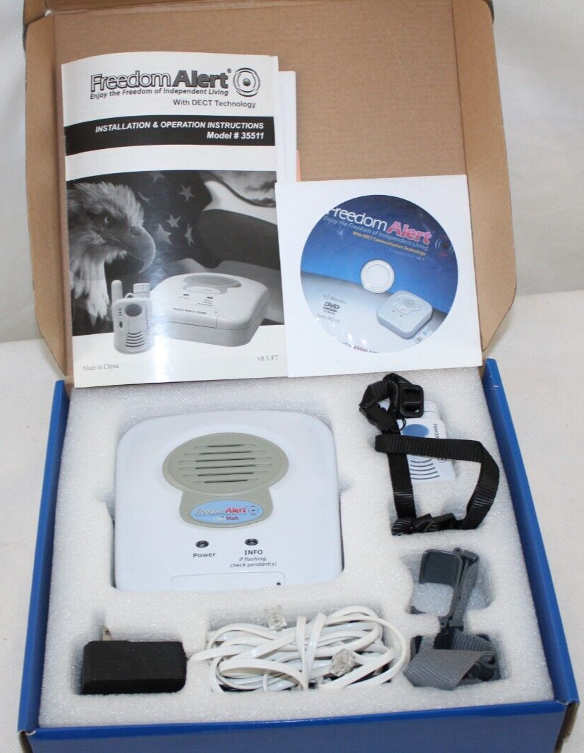 LogicMark Freedom Alert 35511 2-Way Voice Emergency Pendant Communicator