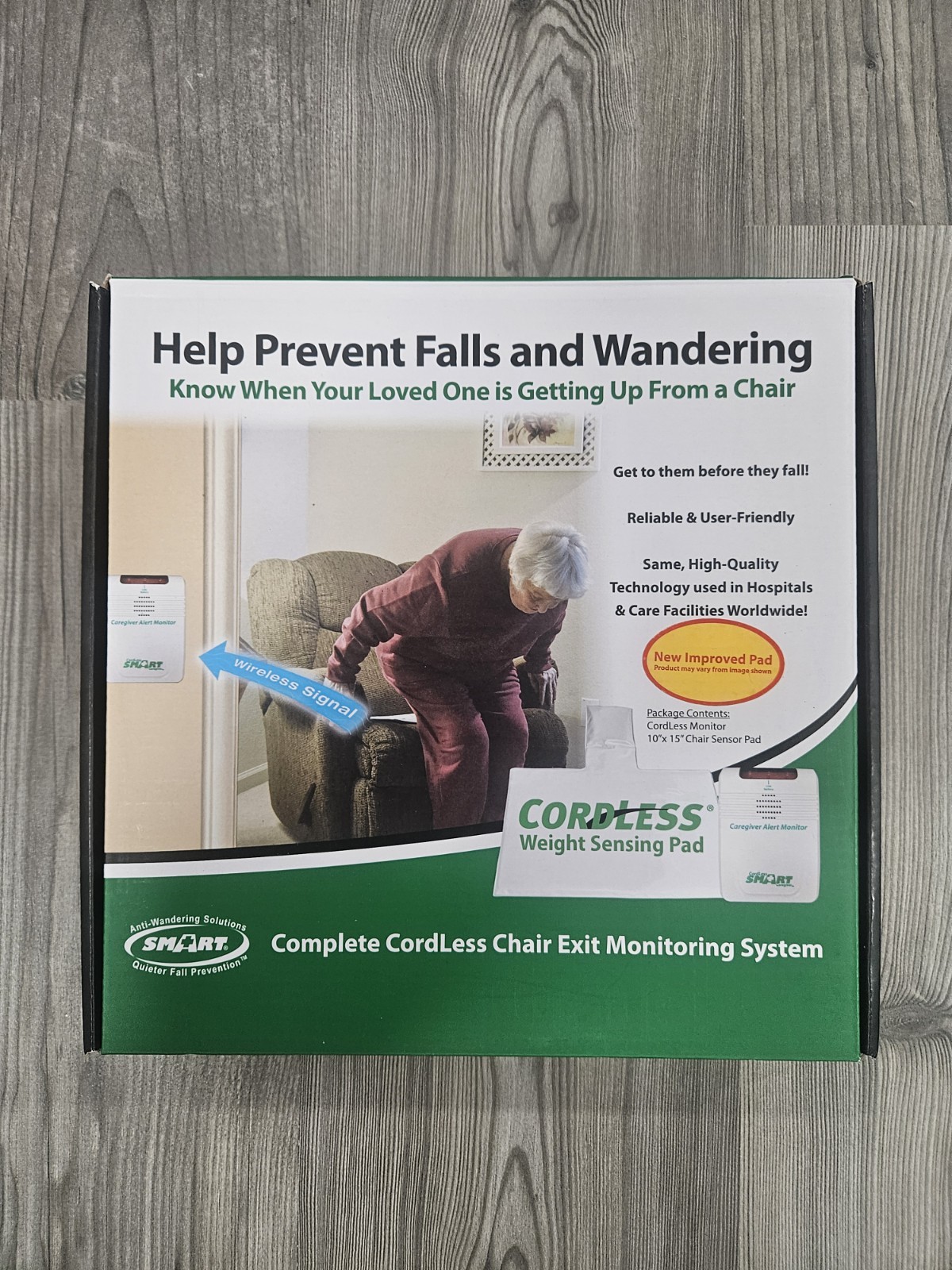​Smart Caregiver Cordless Chair Alarm System Fall Prevention RP-433C1-SYS *NEW*